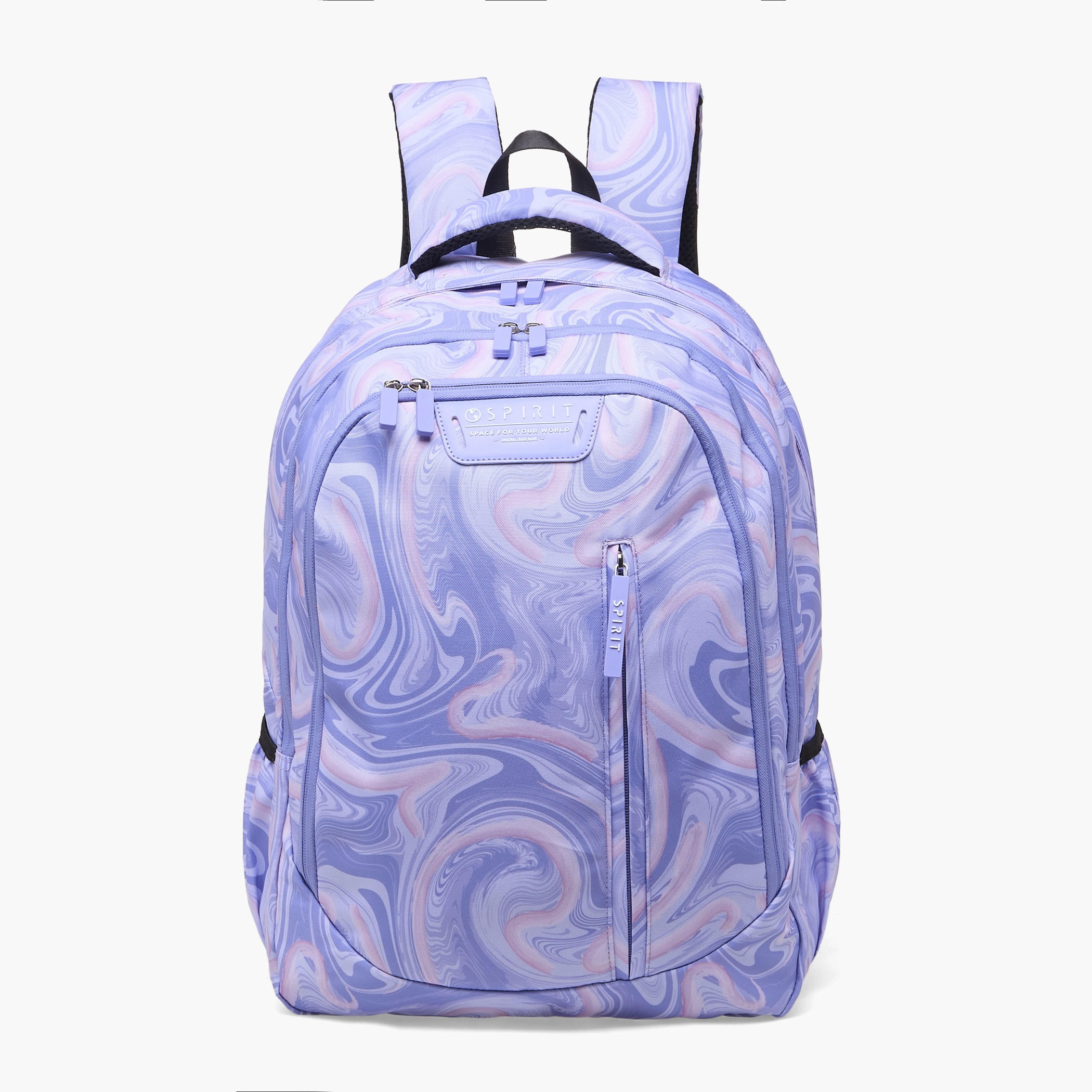 Spirit Marble Print Backpack for Girls 8-13 Years with Adjustable Shoulder Straps - 19 inches-school-bagsandbackpacks-backpacks-image-1