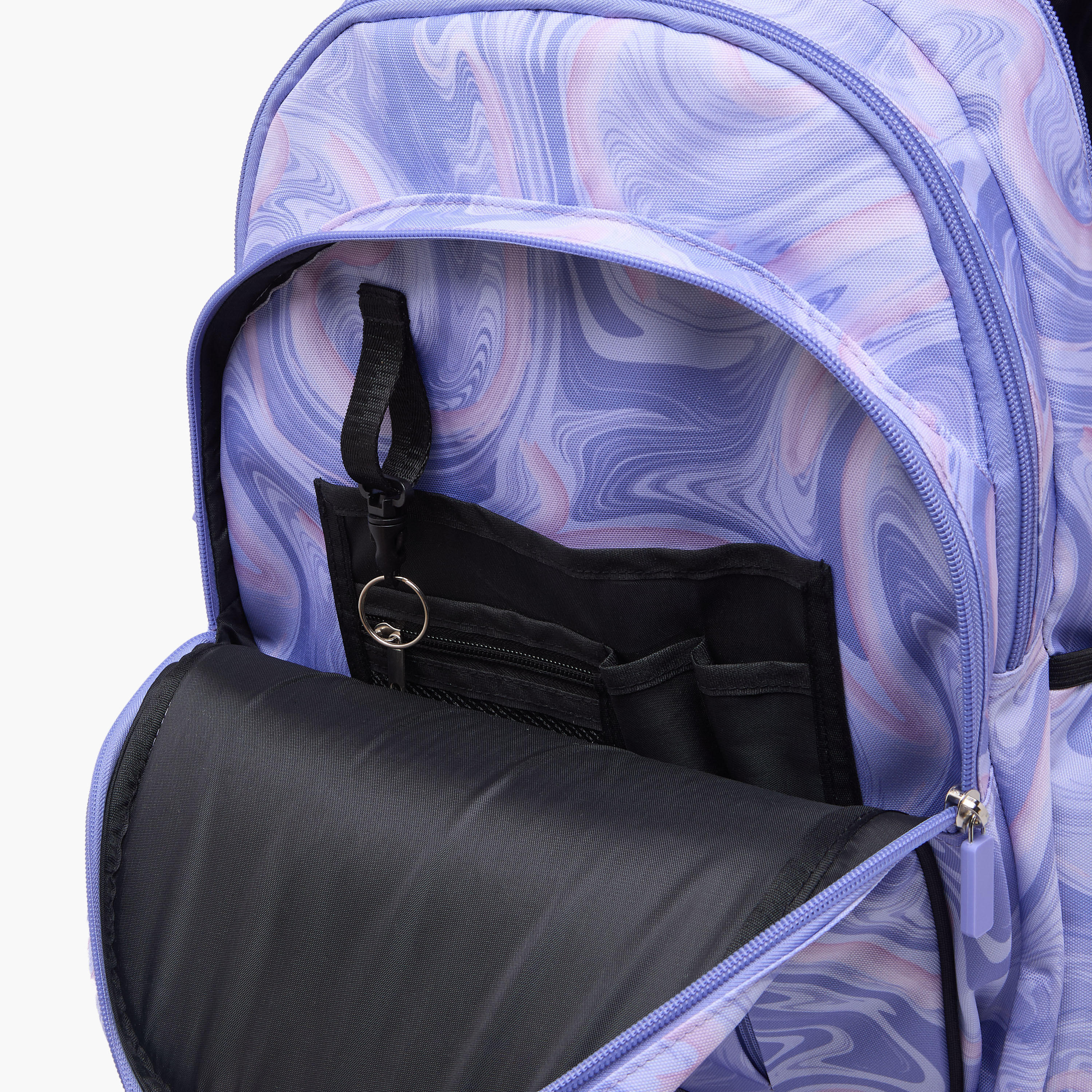 Spirit Marble Print Trolley Bag for Girls 8-13 Years with Shoulder Straps - 20 inches-school-bagsandbackpacks-trolleybags-image-11