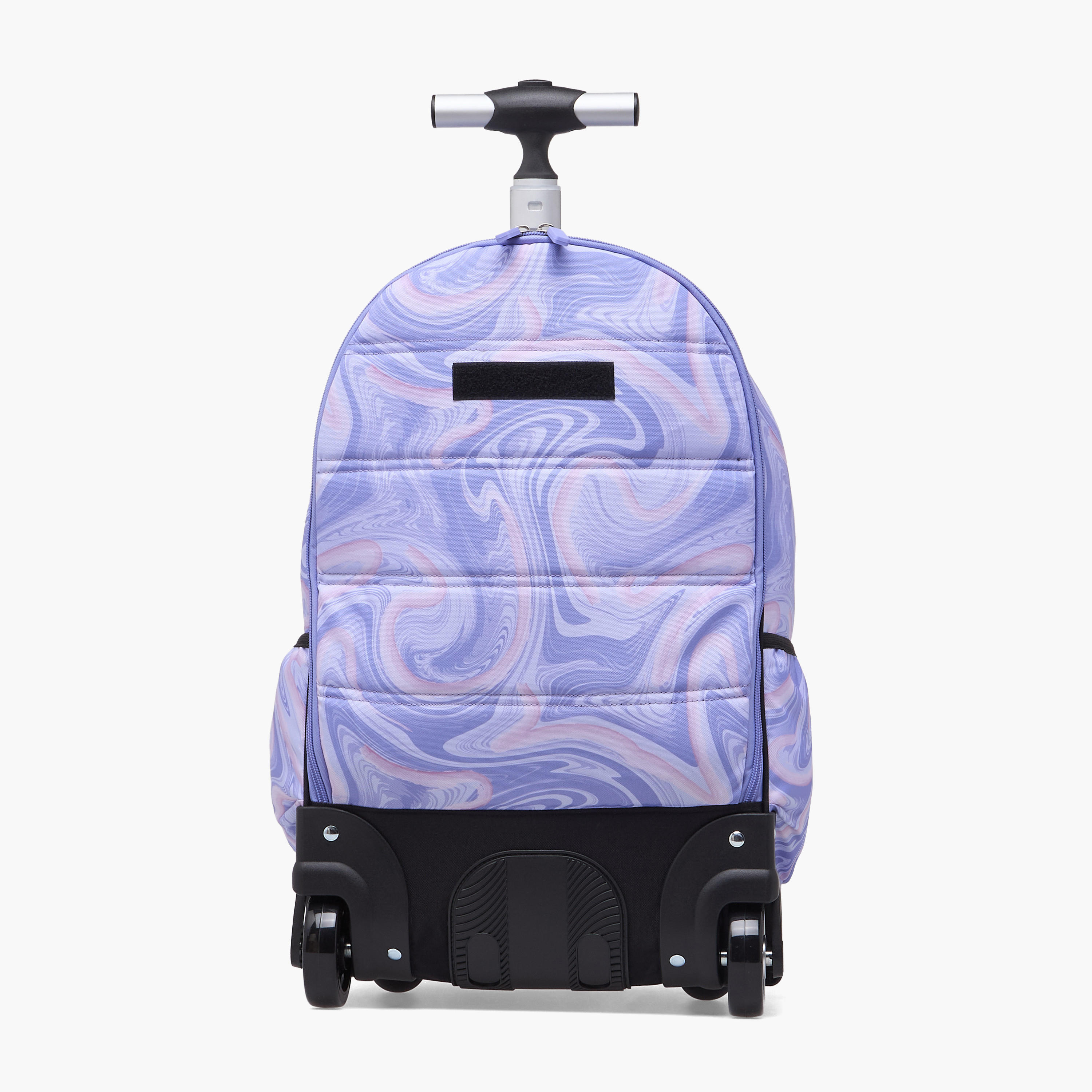 Spirit Marble Print Trolley Bag for Girls 8-13 Years with Shoulder Straps - 20 inches-school-bagsandbackpacks-trolleybags-image-5