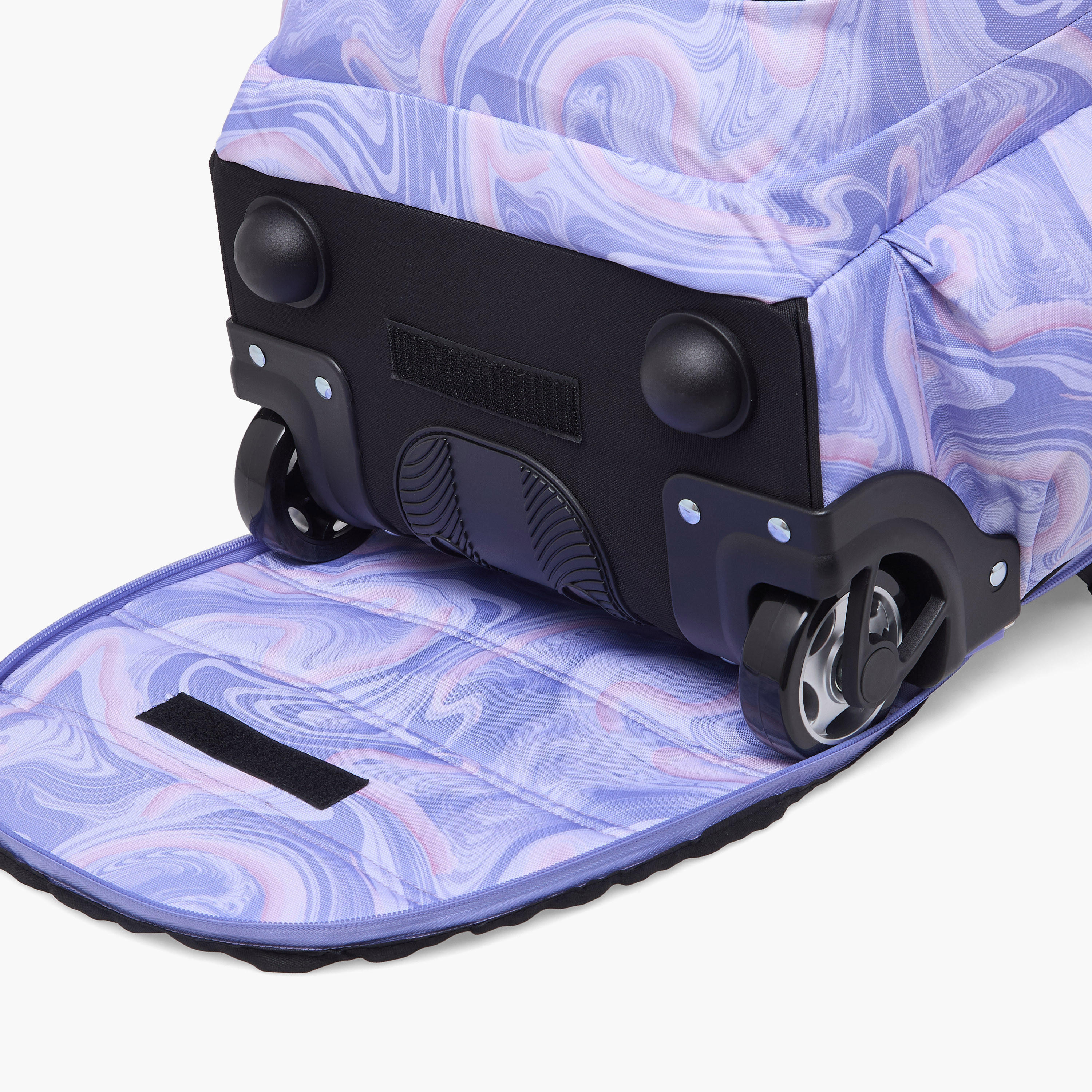 Spirit Marble Print Trolley Bag for Girls 8-13 Years with Shoulder Straps - 20 inches-school-bagsandbackpacks-trolleybags-image-8