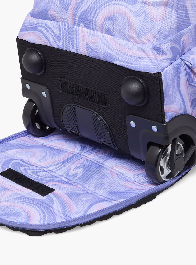 Spirit Marble Print Trolley Bag for Girls 8-13 Years with Shoulder Straps - 20 inches-school-bagsandbackpacks-trolleybags-image-8
