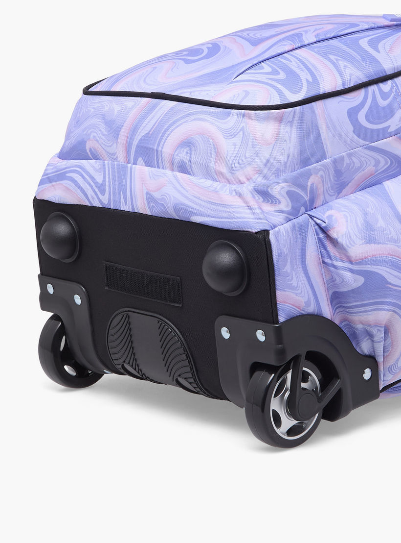 Spirit Marble Print Trolley Bag for Girls 8-13 Years with Shoulder Straps - 20 inches-school-bagsandbackpacks-trolleybags-image-9