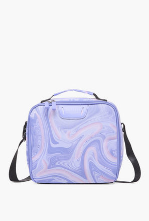 Spirit Marble Print Lunch Bag for Girls 8-13 Years with Zip Closure-school-image-1