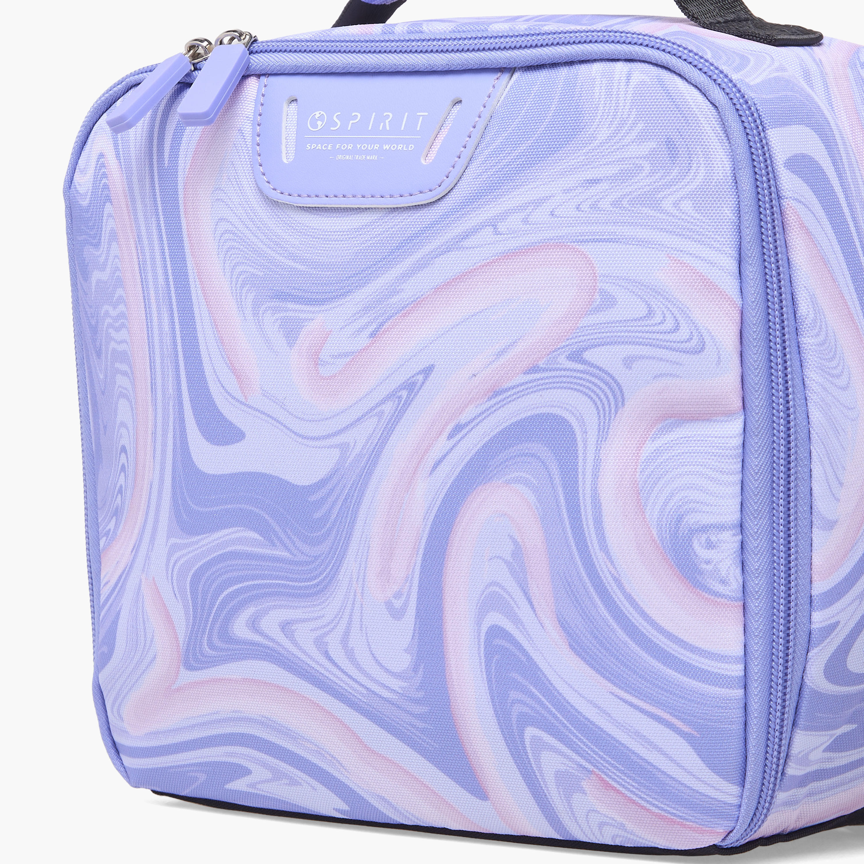 Spirit Marble Print Lunch Bag for Girls 8-13 Years with Zip Closure-school-lunchessentials-lunchbags-image-3