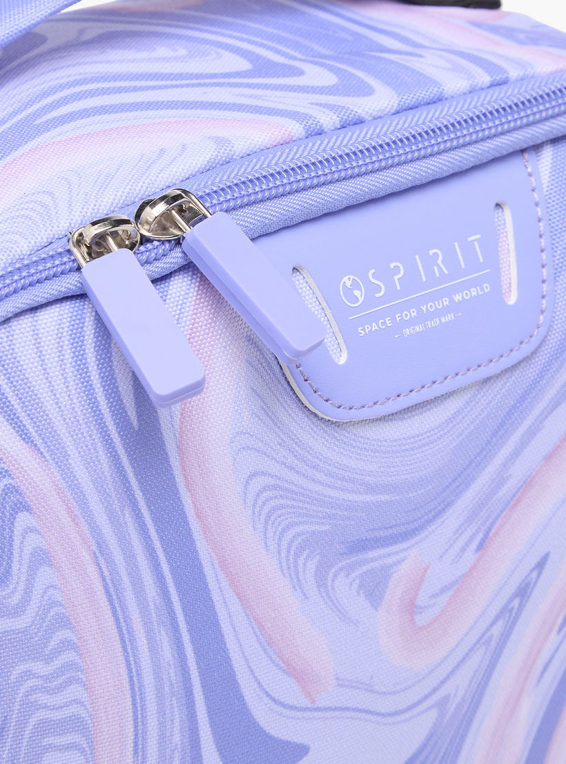 Spirit Marble Print Lunch Bag for Girls 8-13 Years with Zip Closure-school-lunchessentials-lunchbags-image-5