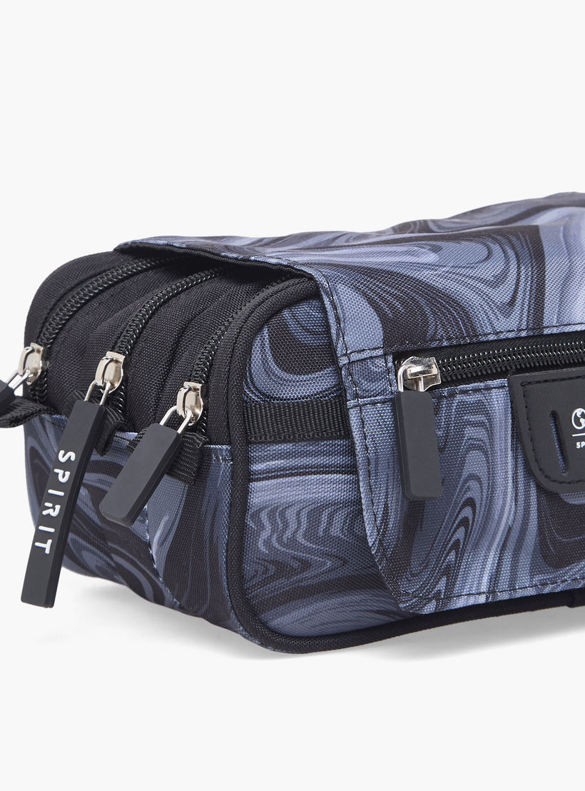 Spirit Swirl Print Pencil Pouch with 3 Compartments-school-stationery-pencilcases-image-3