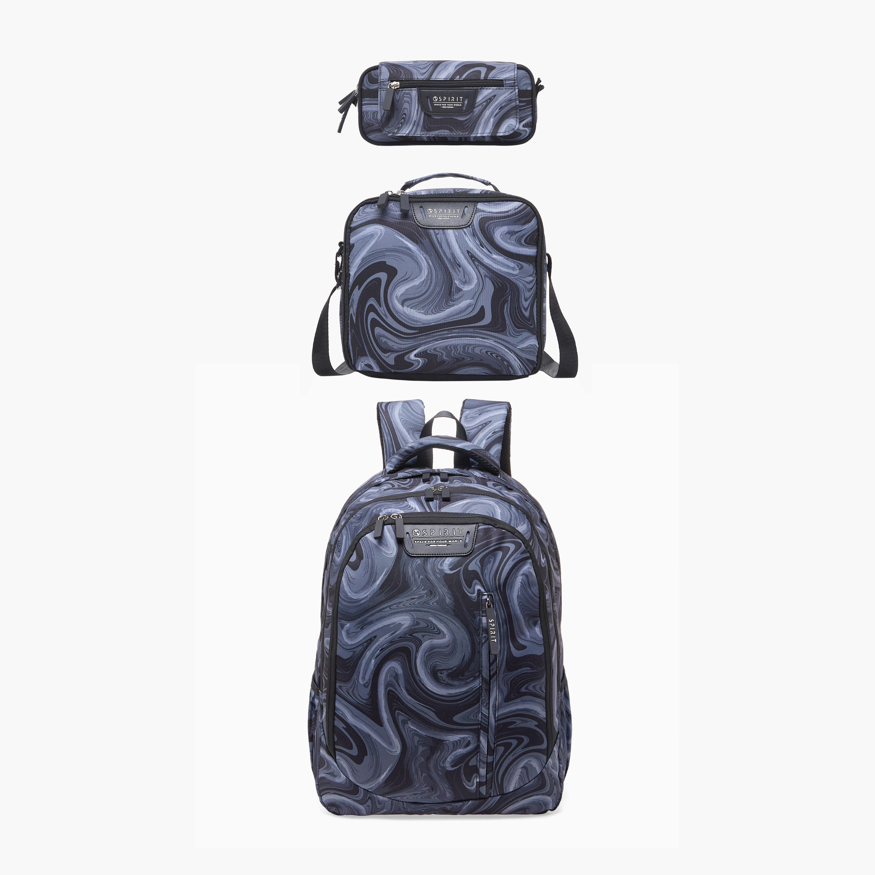 Spirit Swirl Print Pencil Pouch with 3 Compartments-school-stationery-pencilcases-image-6