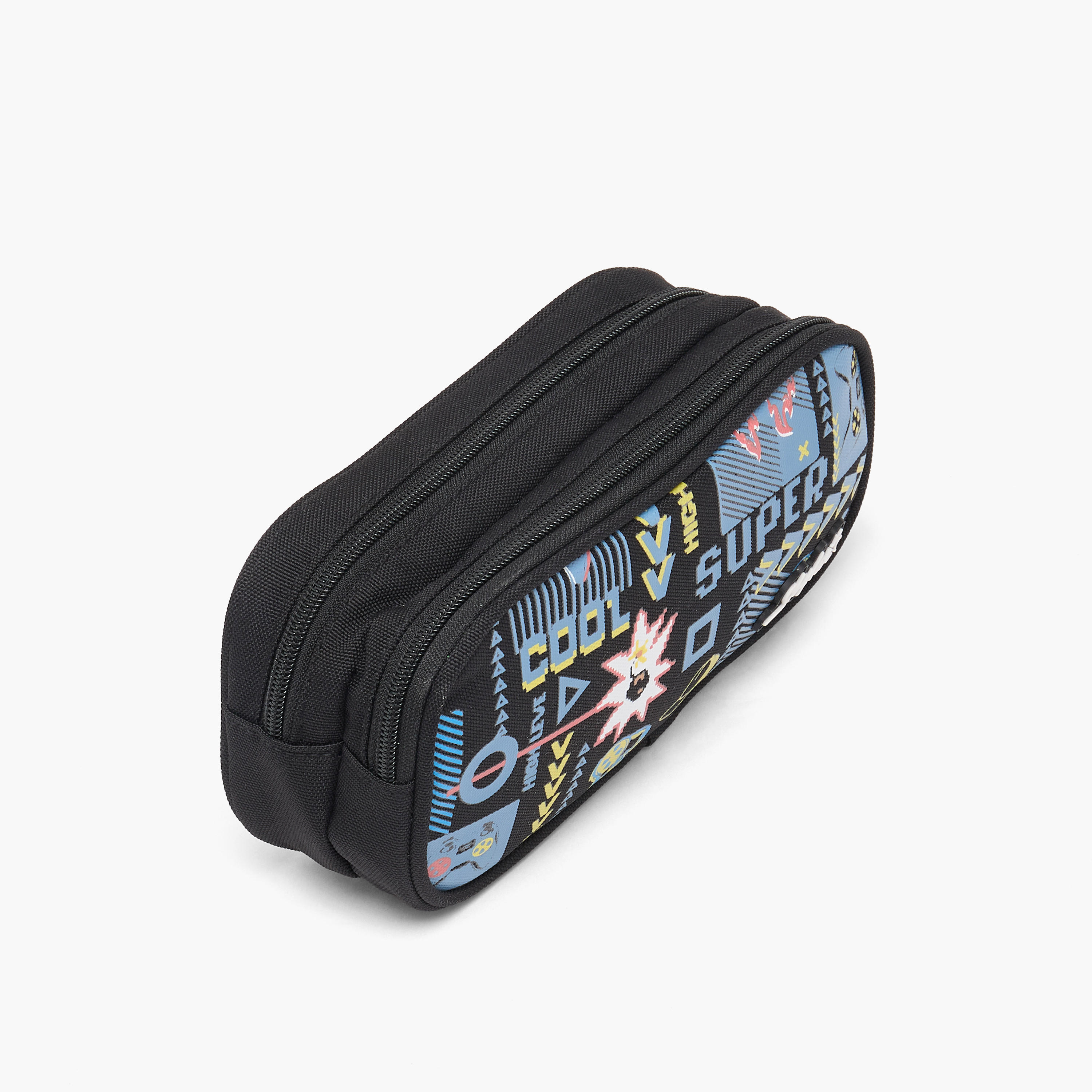 Skylar Gaming Print Pencil Pouch with 2 Compartment-school-stationery-pencilcases-image-2