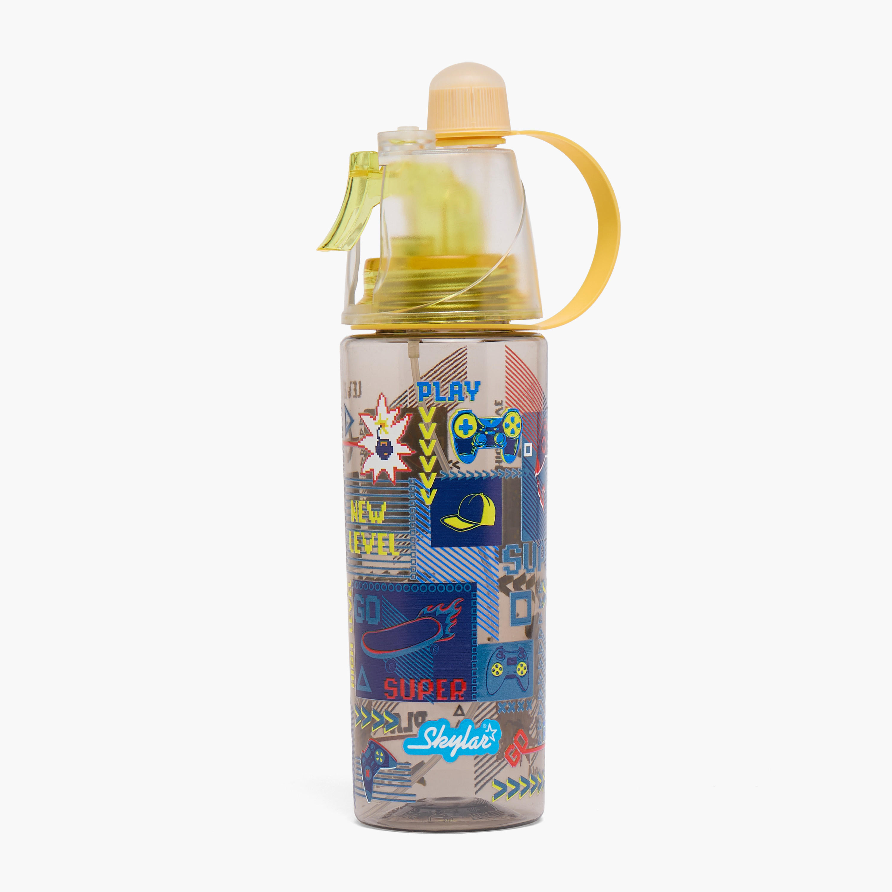 قارورة مياه تريتان بفوهة وطبعات ألعاب وخاصية رش من سكايلار-school-waterbottles-image-1
