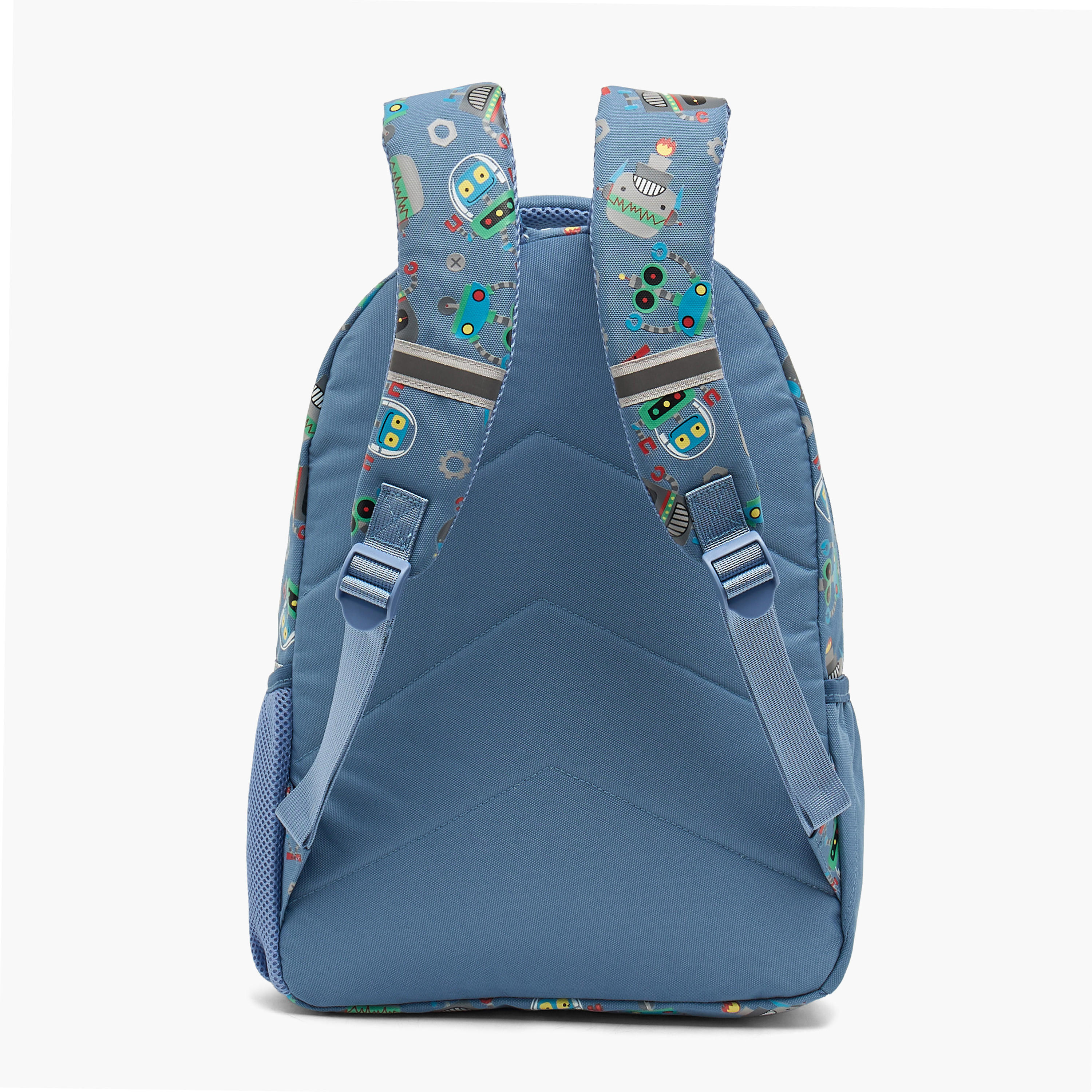 Skylar Robot Print Backpack for Boys 5-8 Years with Laptop Compartment - 16 inches-school-bagsandbackpacks-backpacks-image-7