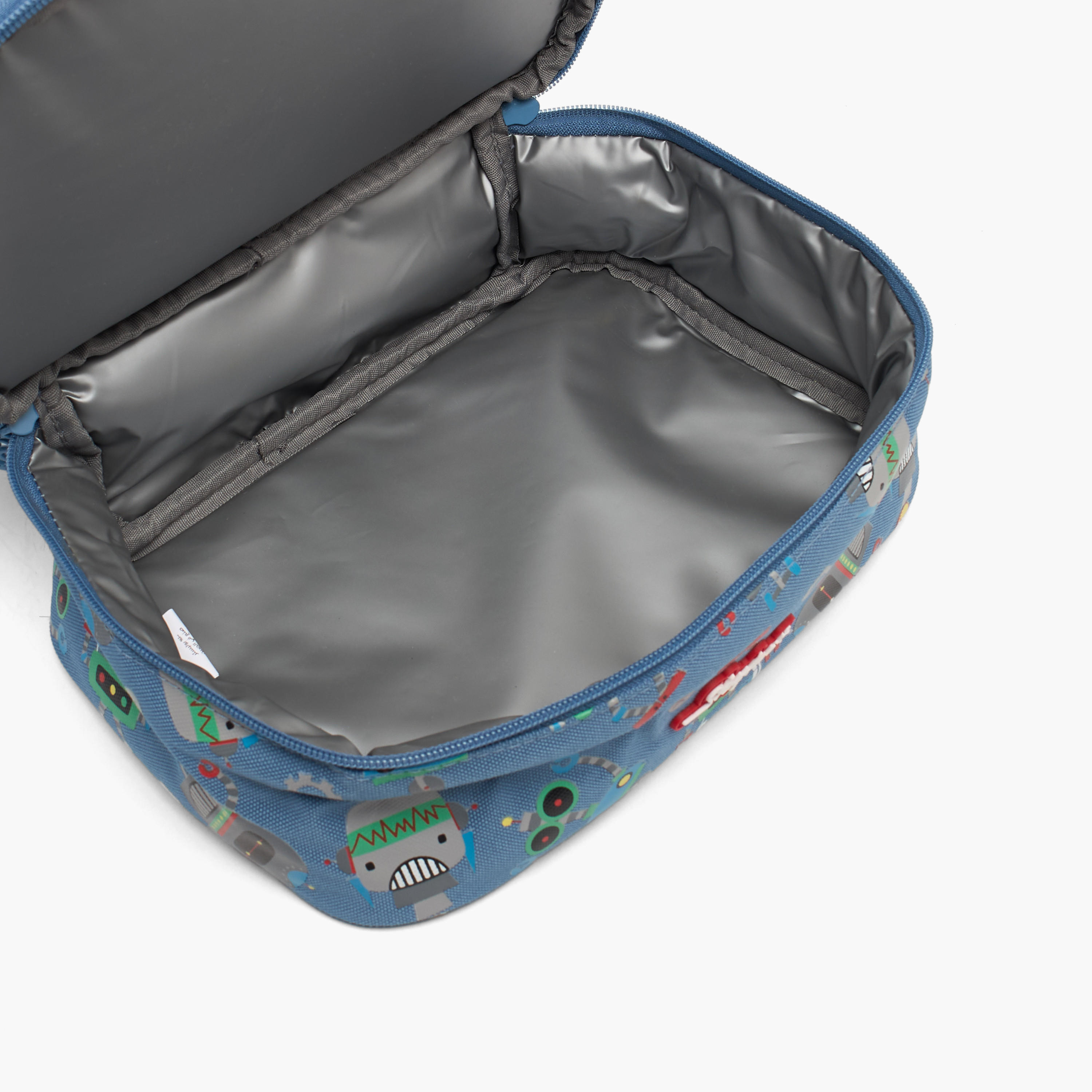 Skylar Robot Print Lunch Bag for Boys 5-8 Years with Insulation Design-school-lunchessentials-lunchbags-image-6