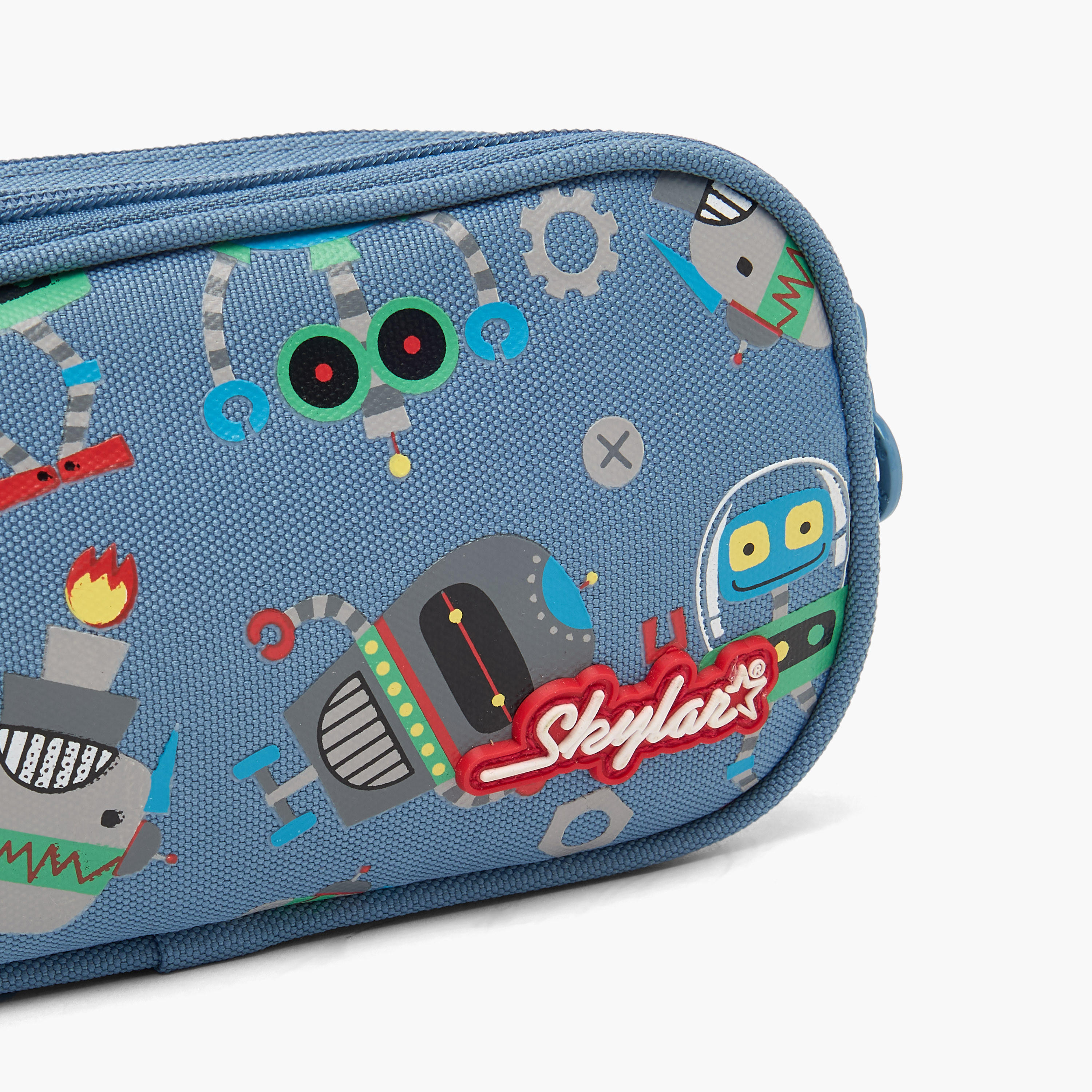 مقلمة بقسمين وطبعات روبوت من سكايلر-school-stationery-pencilcases-image-6