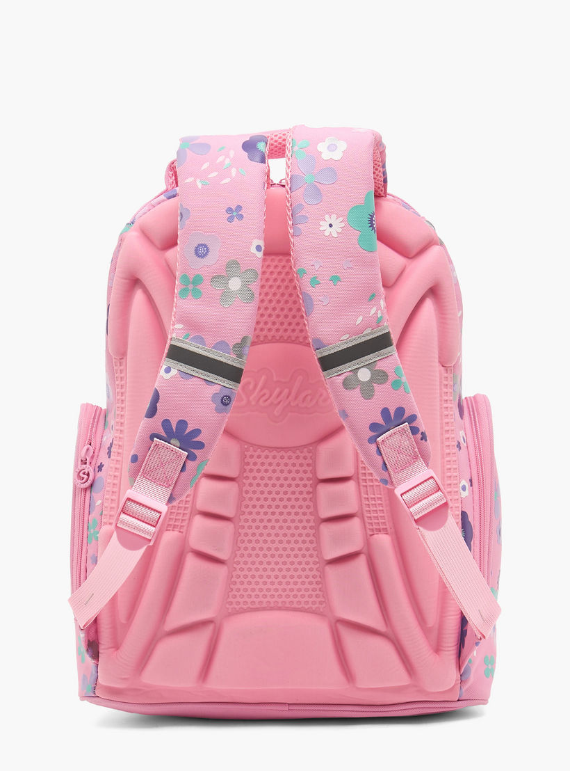 Skylar Floral Print Backpack for Girls 5-8 Years with Laptop Compartment - 16 inches-school-bagsandbackpacks-backpacks-image-9