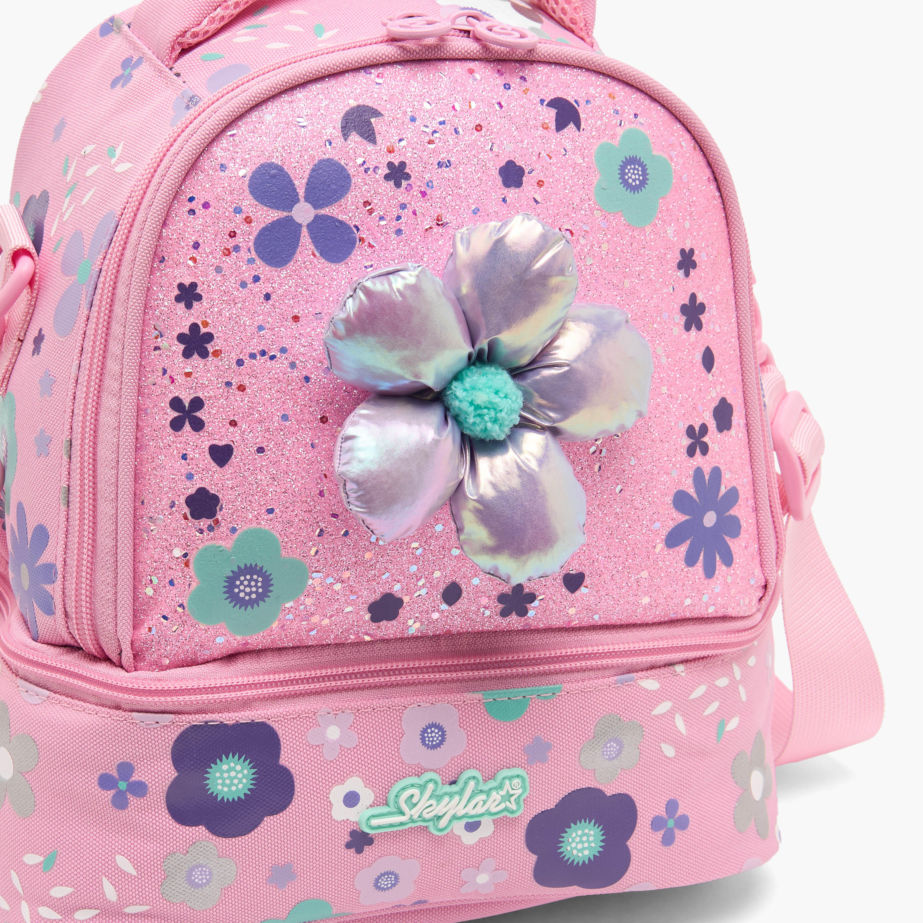 Skylar Floral Print Lunch Bag for Girls 5-8 Years with Insulation Design-school-lunchessentials-lunchbags-image-3