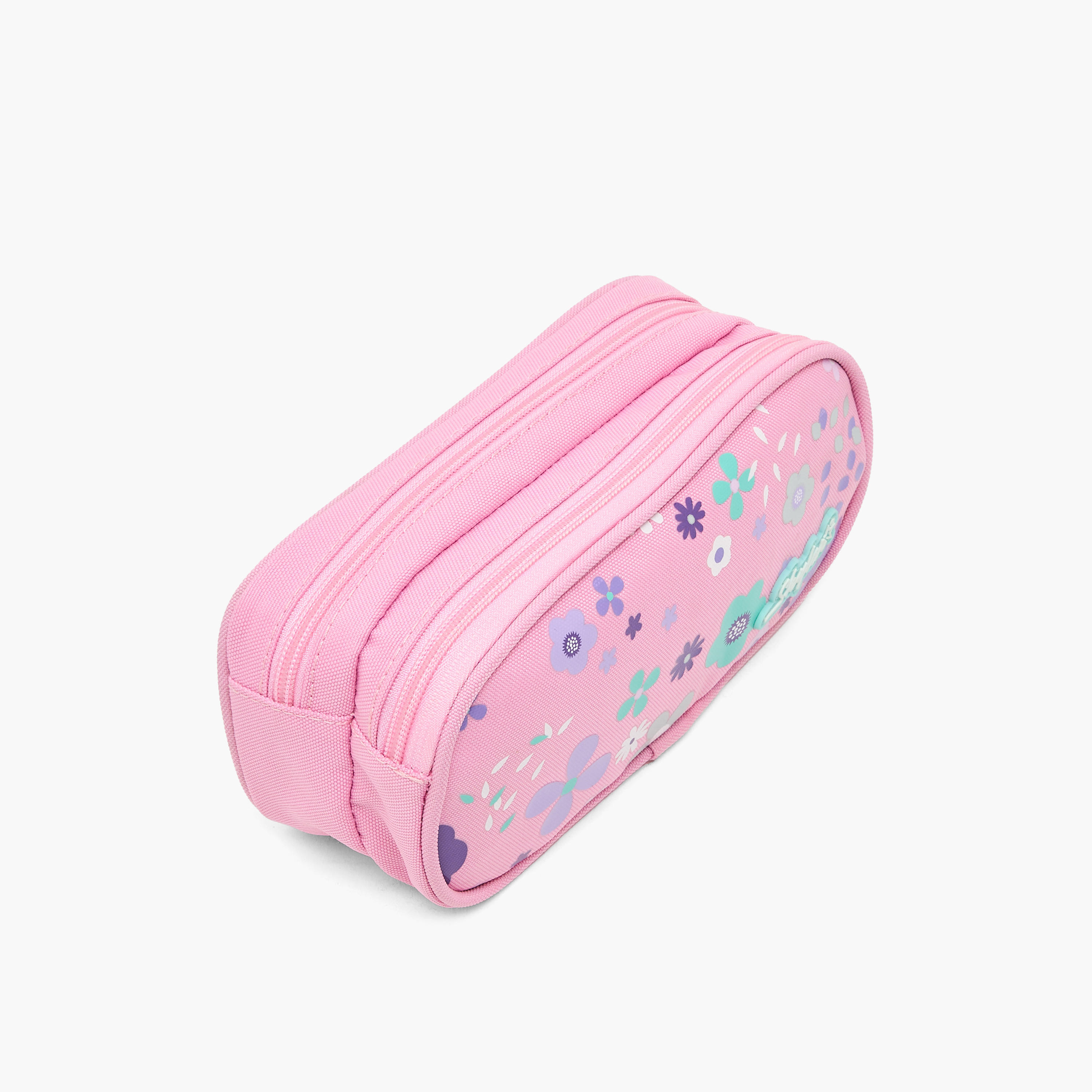 مقلمة بطبعات أزهار مع قسمين من سكايلار-school-stationery-pencilcases-image-2