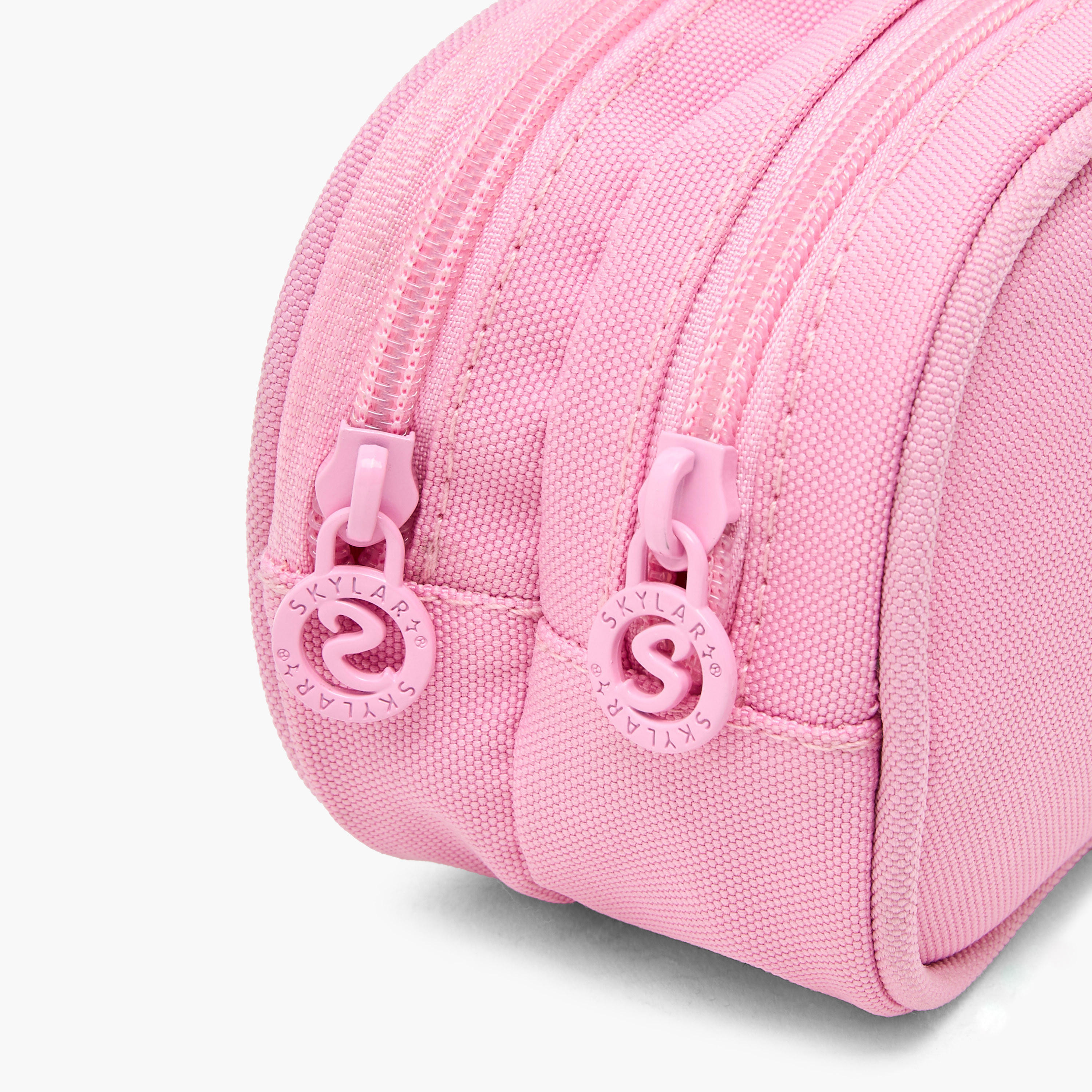 مقلمة بطبعات أزهار مع قسمين من سكايلار-school-stationery-pencilcases-image-5