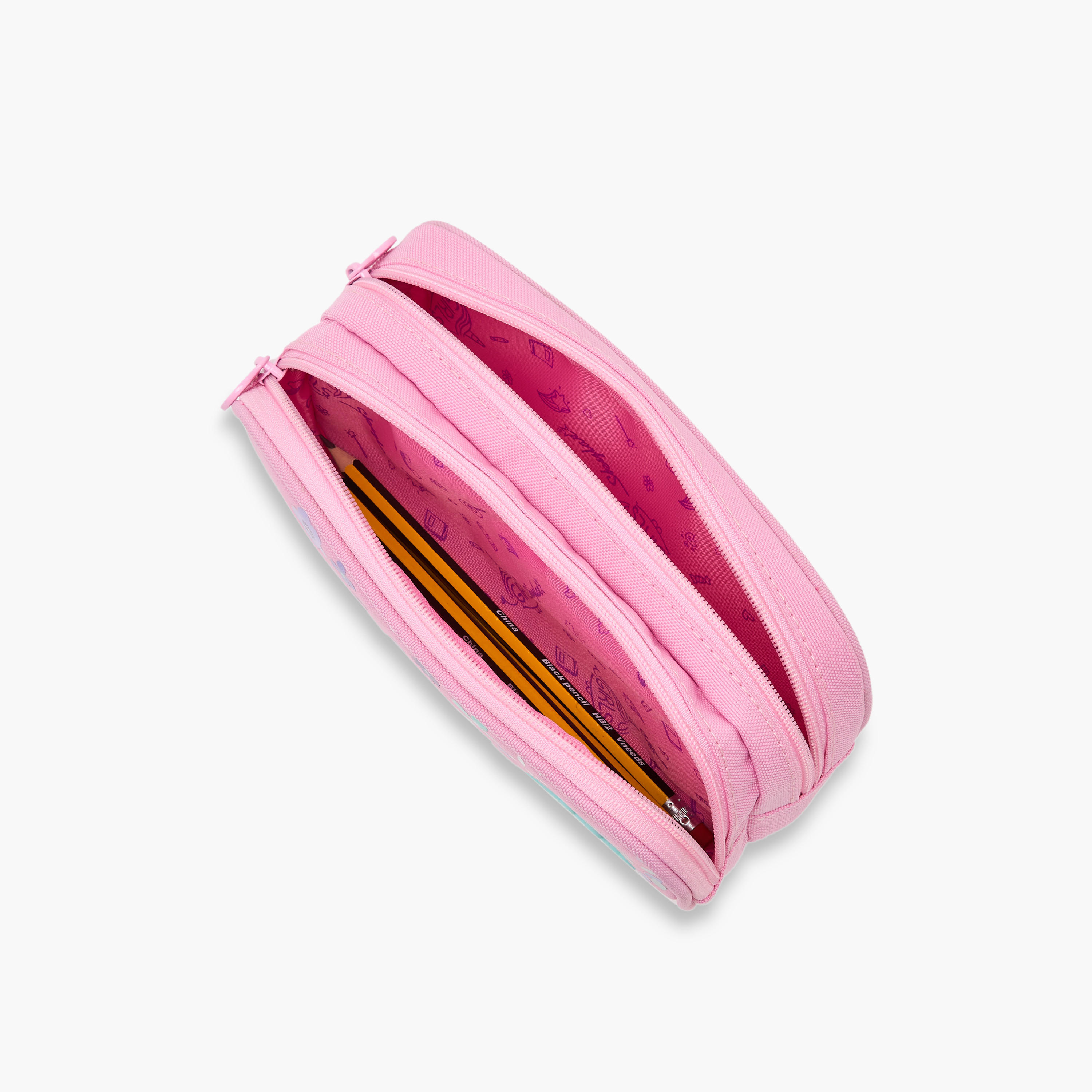 مقلمة بطبعات أزهار مع قسمين من سكايلار-school-stationery-pencilcases-image-7