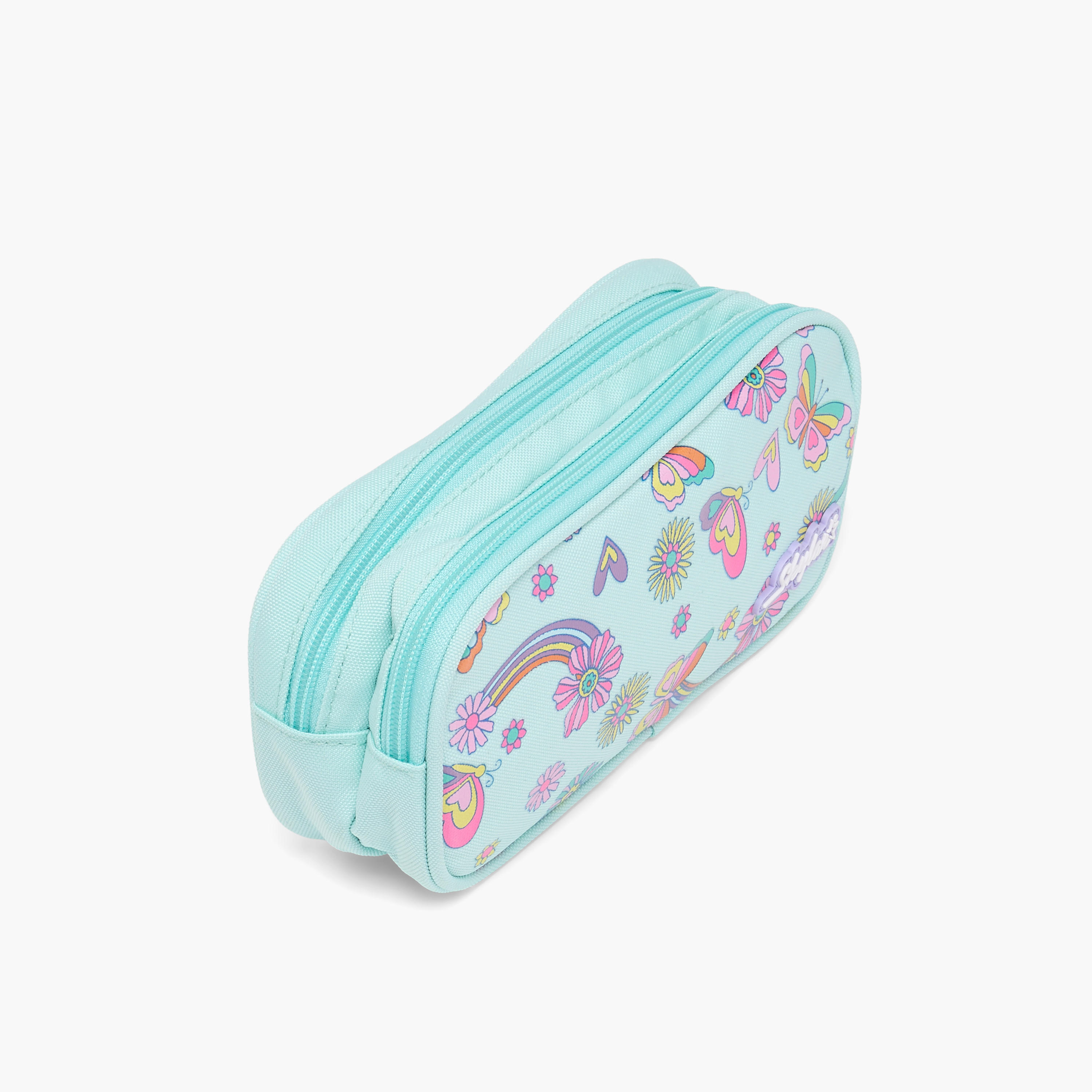 مقلمة بقسمين وطبعات فراشة من سكايلر-school-stationery-pencilcases-image-2