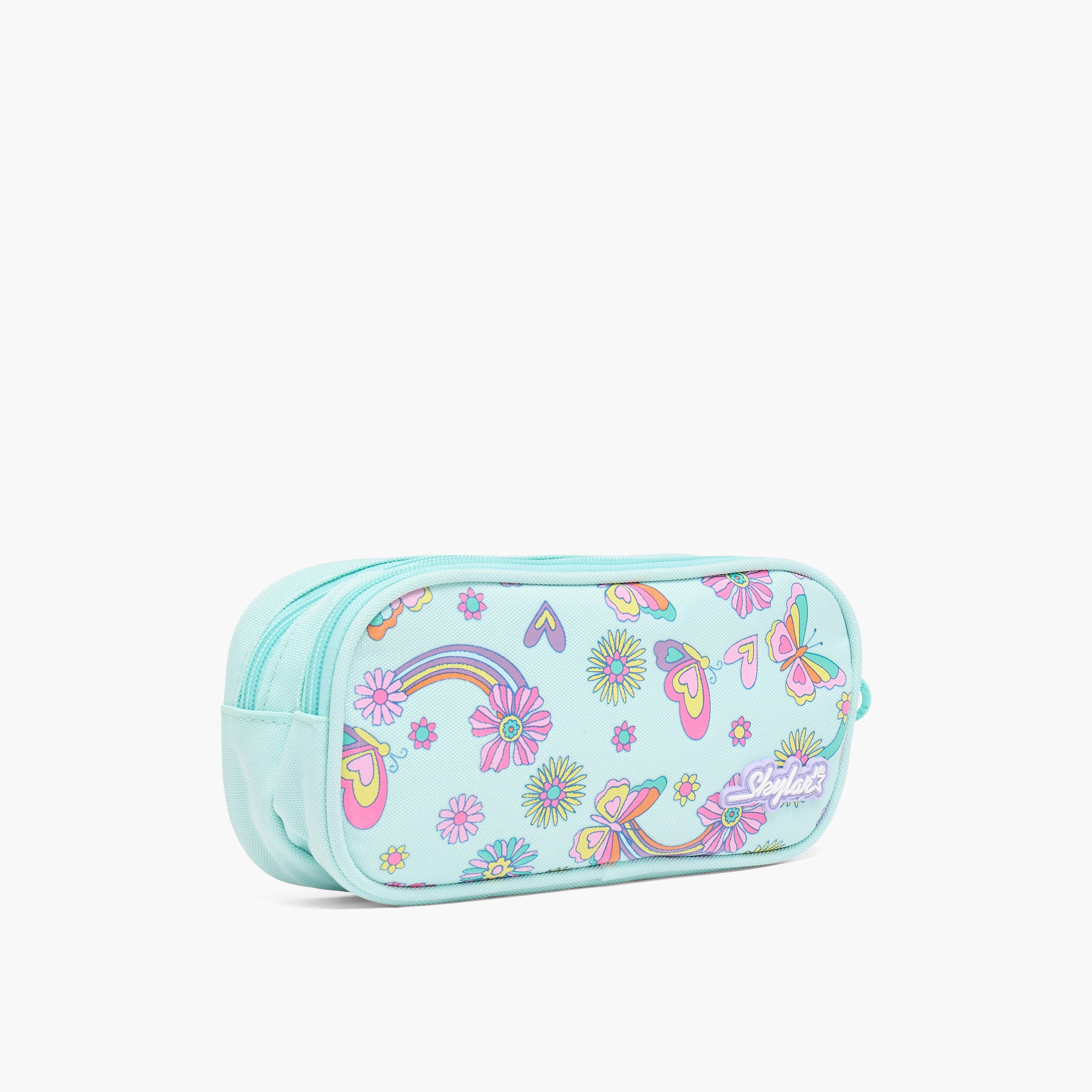 مقلمة بقسمين وطبعات فراشة من سكايلر-school-stationery-pencilcases-image-3