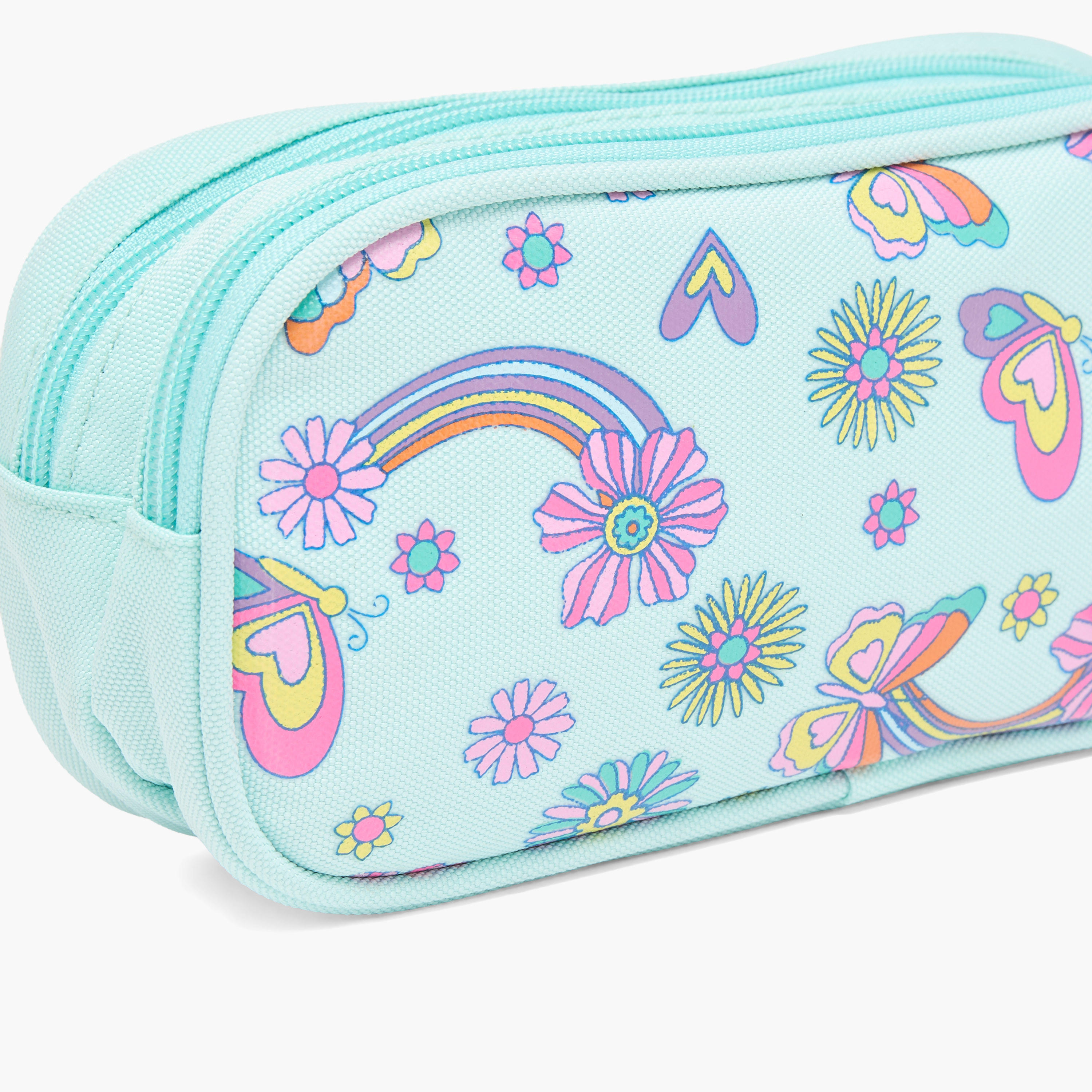 مقلمة بقسمين وطبعات فراشة من سكايلر-school-stationery-pencilcases-image-5