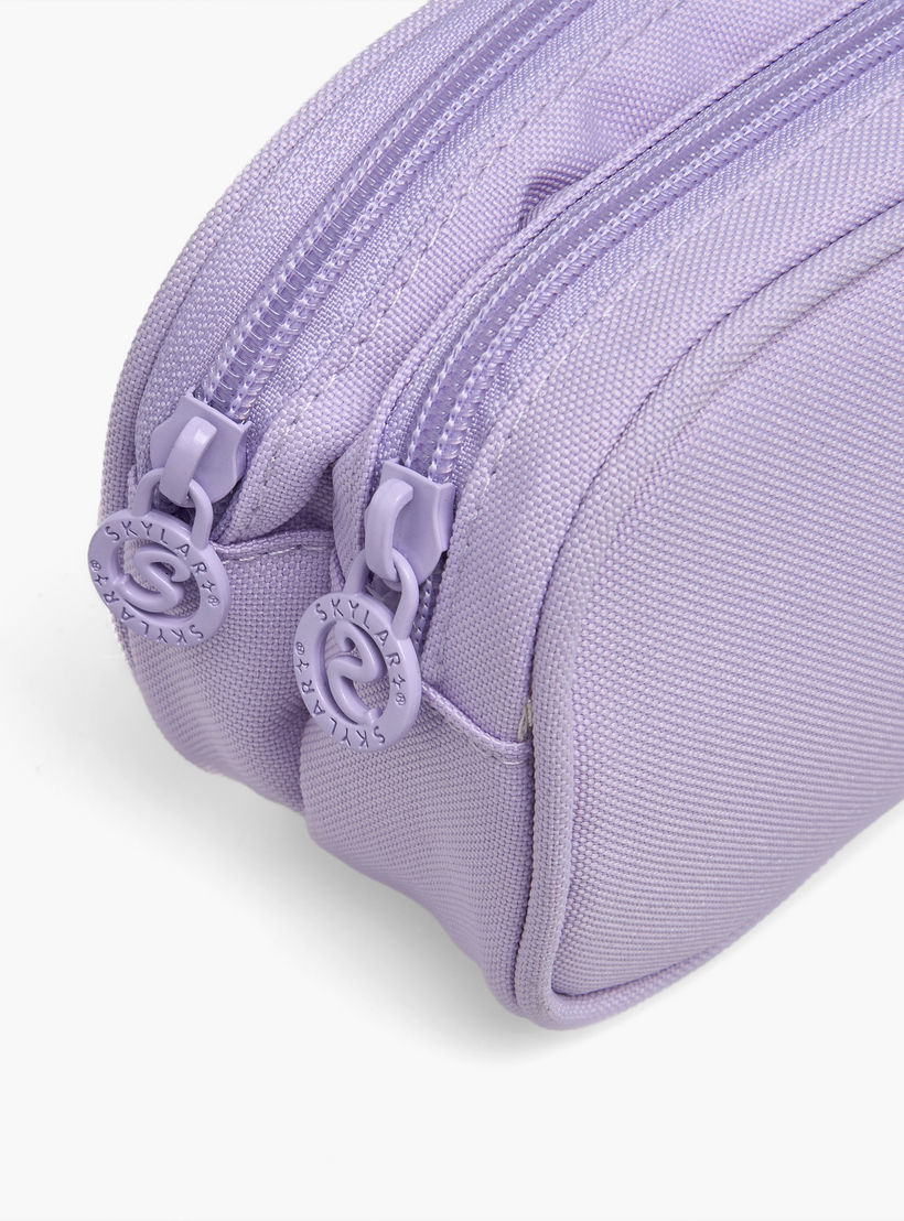 Skylar Mermaid Accent Pencil Pouch with 2 Compartments-school-stationery-pencilcases-image-5