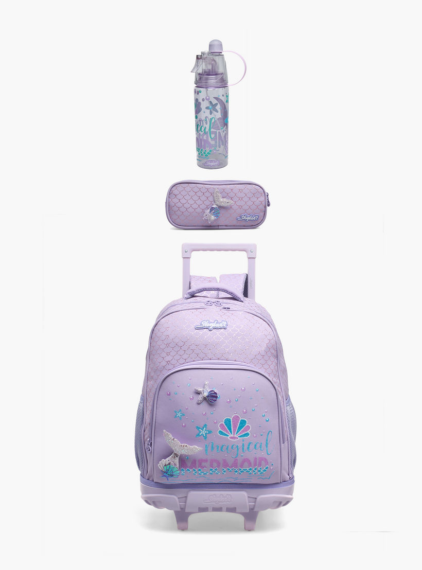 Skylar Mermaid Accent Pencil Pouch with 2 Compartments-school-stationery-pencilcases-image-8