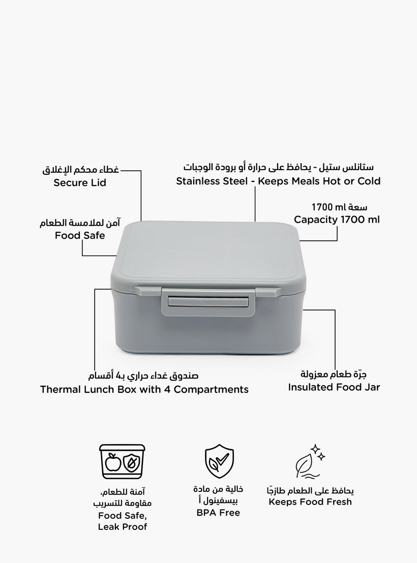 Solid Lunch Box for Boys with Jar - 1.7 L-school-lunchessentials-lunchboxes-image-2