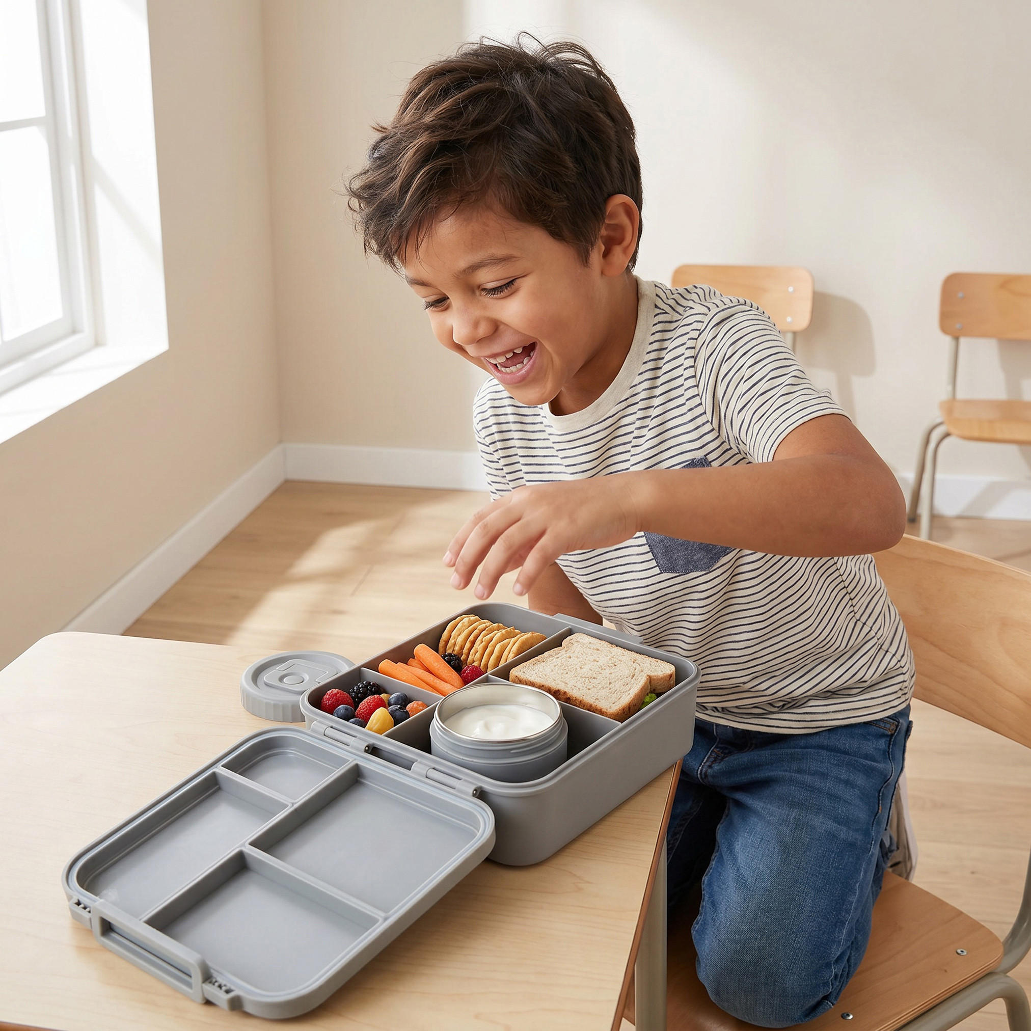 Solid Lunch Box for Boys with Jar - 1.7 L-school-lunchessentials-lunchboxes-image-3