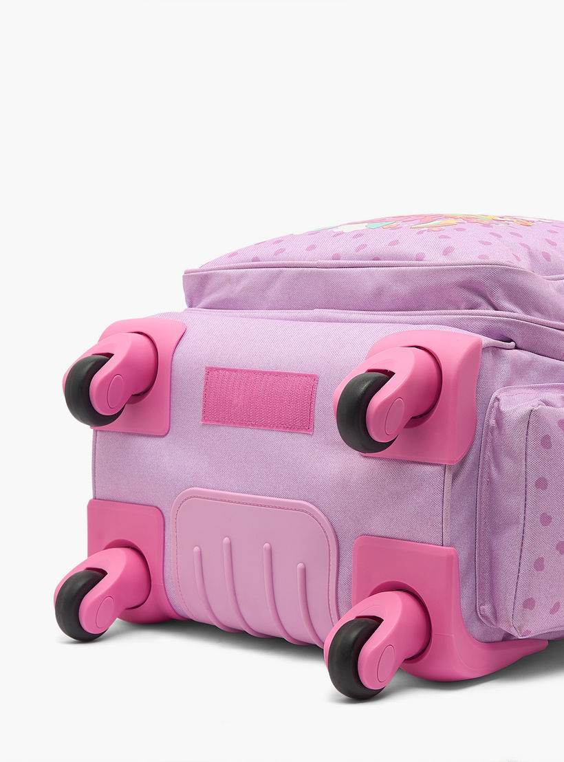 Roll Road Floral Print Trolley Bag for Girls 8-12 Years with Retractable Handle - 17 inches-school-bagsandbackpacks-trolleybags-image-13