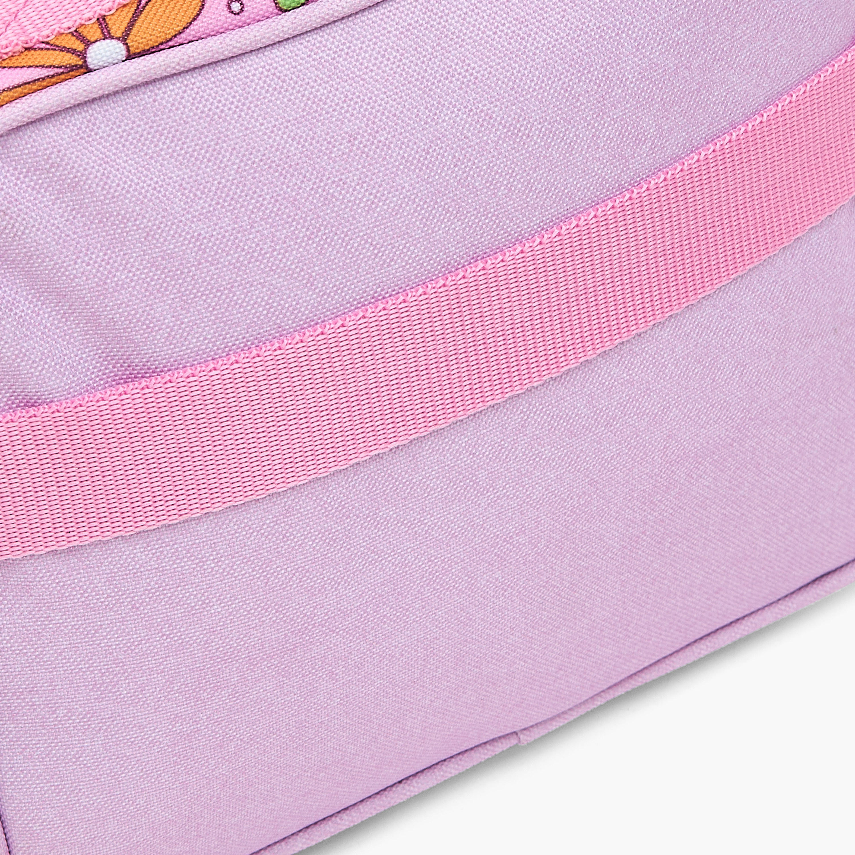 Roll Road Slogan Print Lunch Bag for Kids 8-13 Years with Zip Closure-school-lunchessentials-lunchbags-image-6
