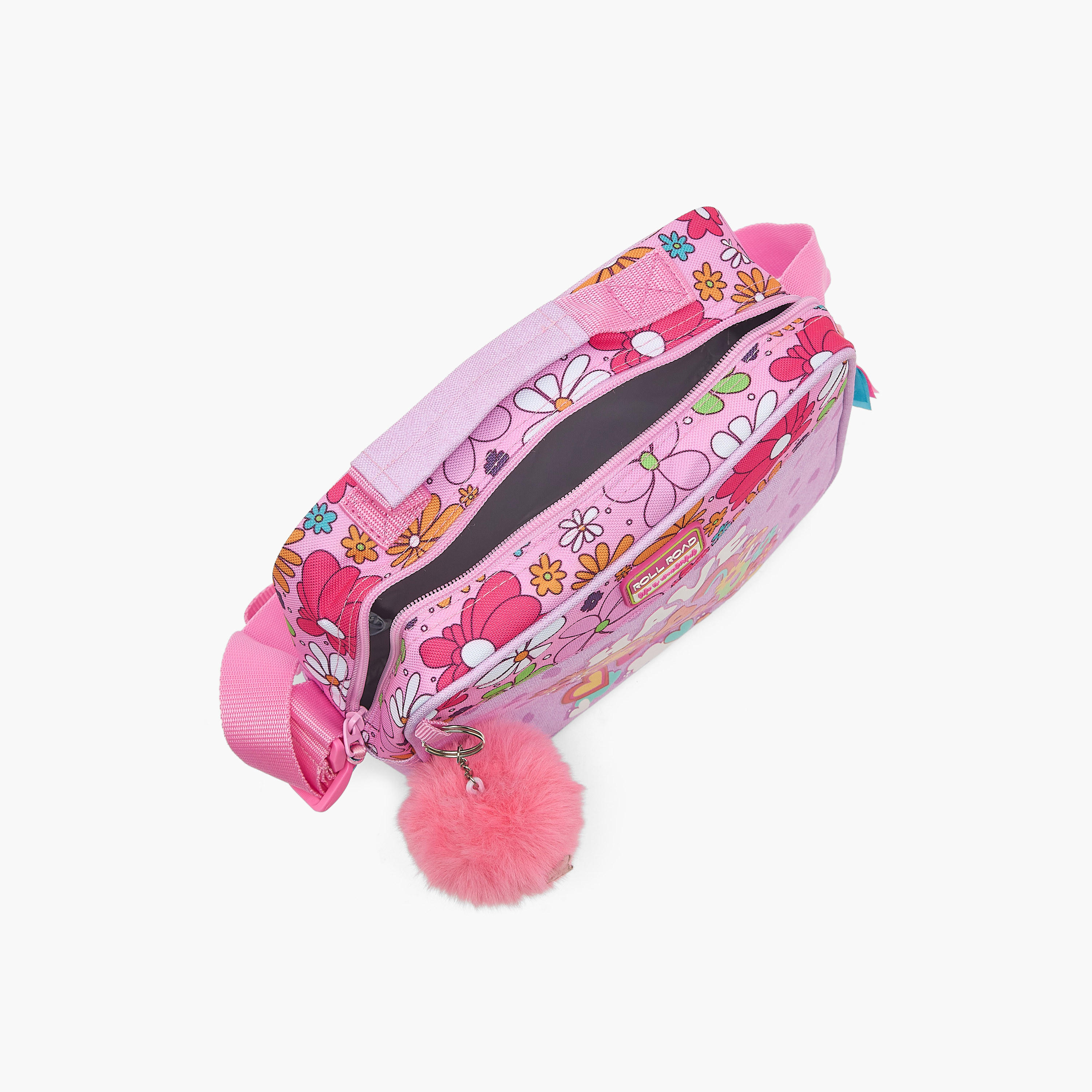 Roll Road Slogan Print Lunch Bag for Kids 8-13 Years with Zip Closure-school-lunchessentials-lunchbags-image-7