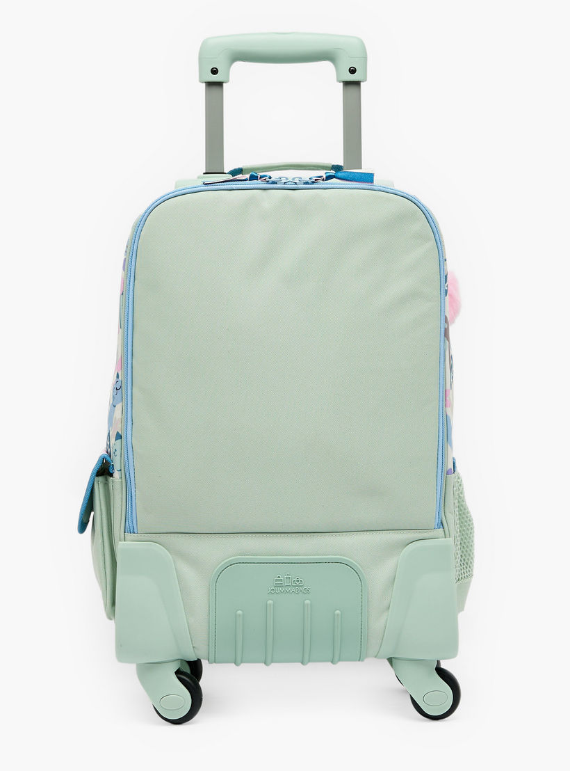 Roll Road Cat Print Trolley Backpack for Girls 8-13 Years with Retractable Handle - 17.3 inch-school-bagsandbackpacks-trolleybags-image-10