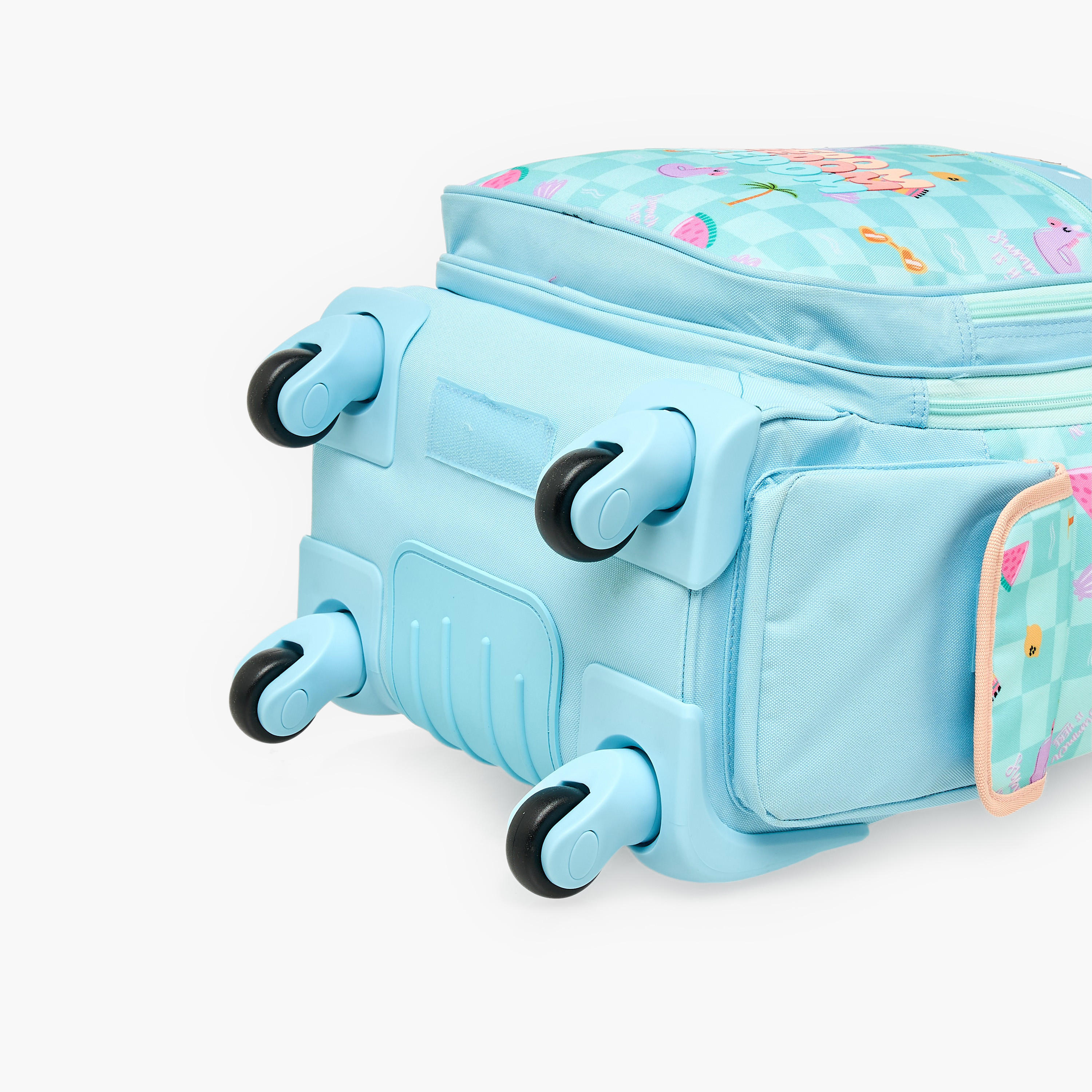 Enso Freedom Print Trolley Backpack for Girls 8-13 Years with Retractable Handle - 17 inches-school-bagsandbackpacks-trolleybags-image-14
