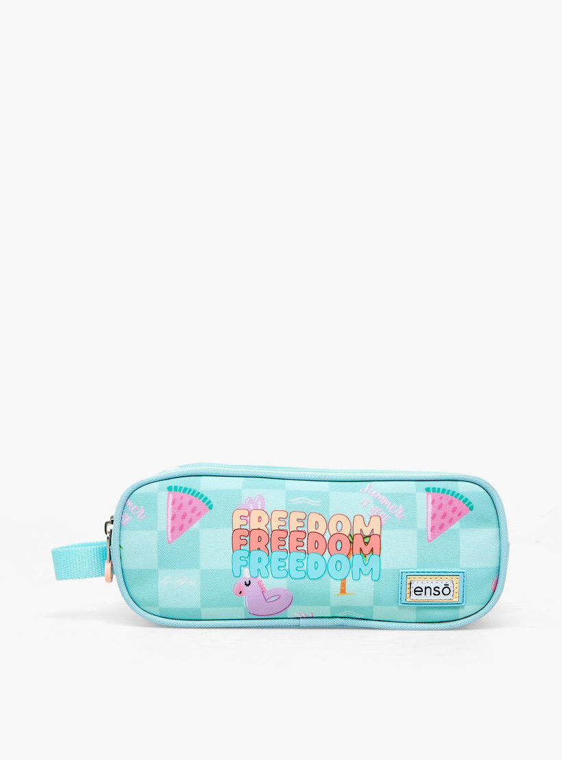 مقلمة بطبعات وسحاب إغلاق من إنسو-school-stationery-pencilcases-image-1
