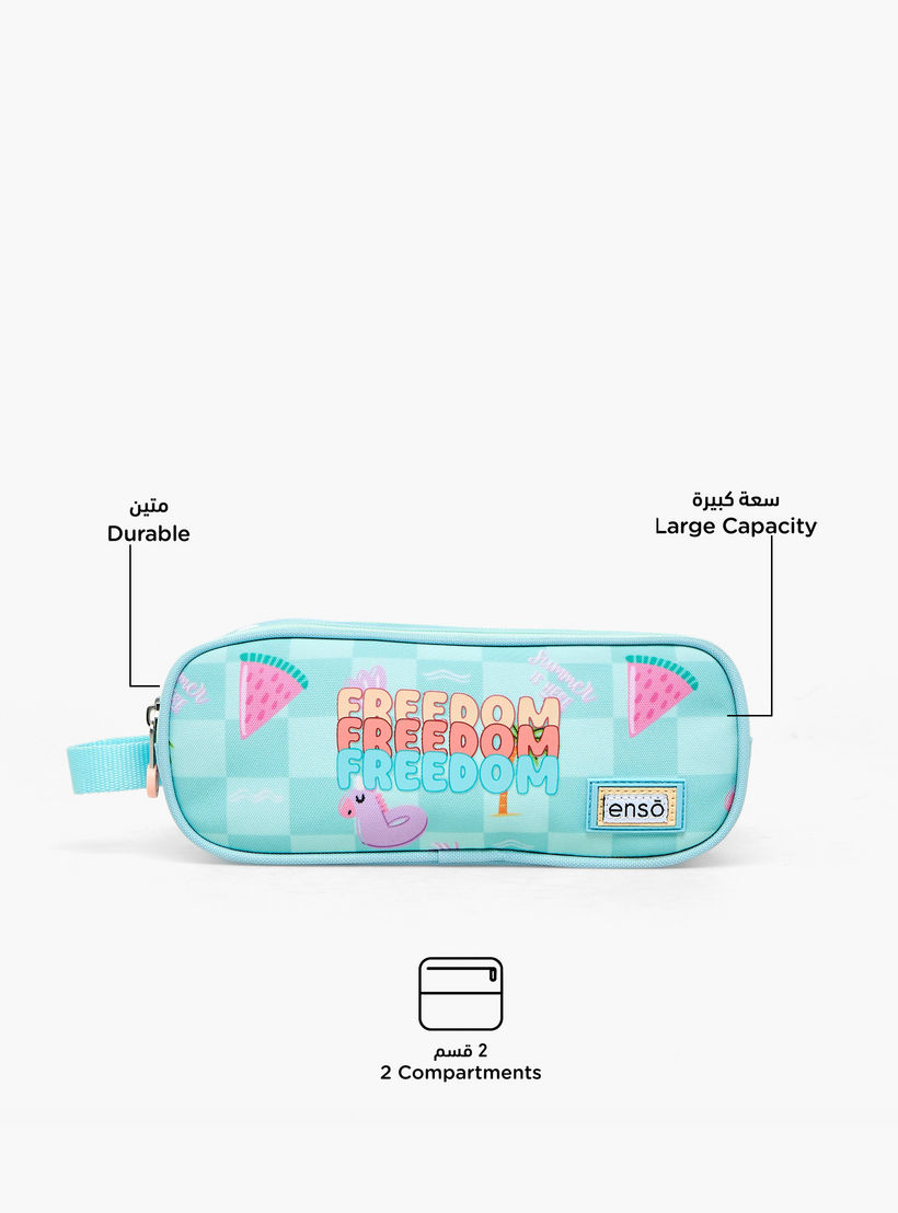 مقلمة بطبعات وسحاب إغلاق من إنسو-school-stationery-pencilcases-image-2
