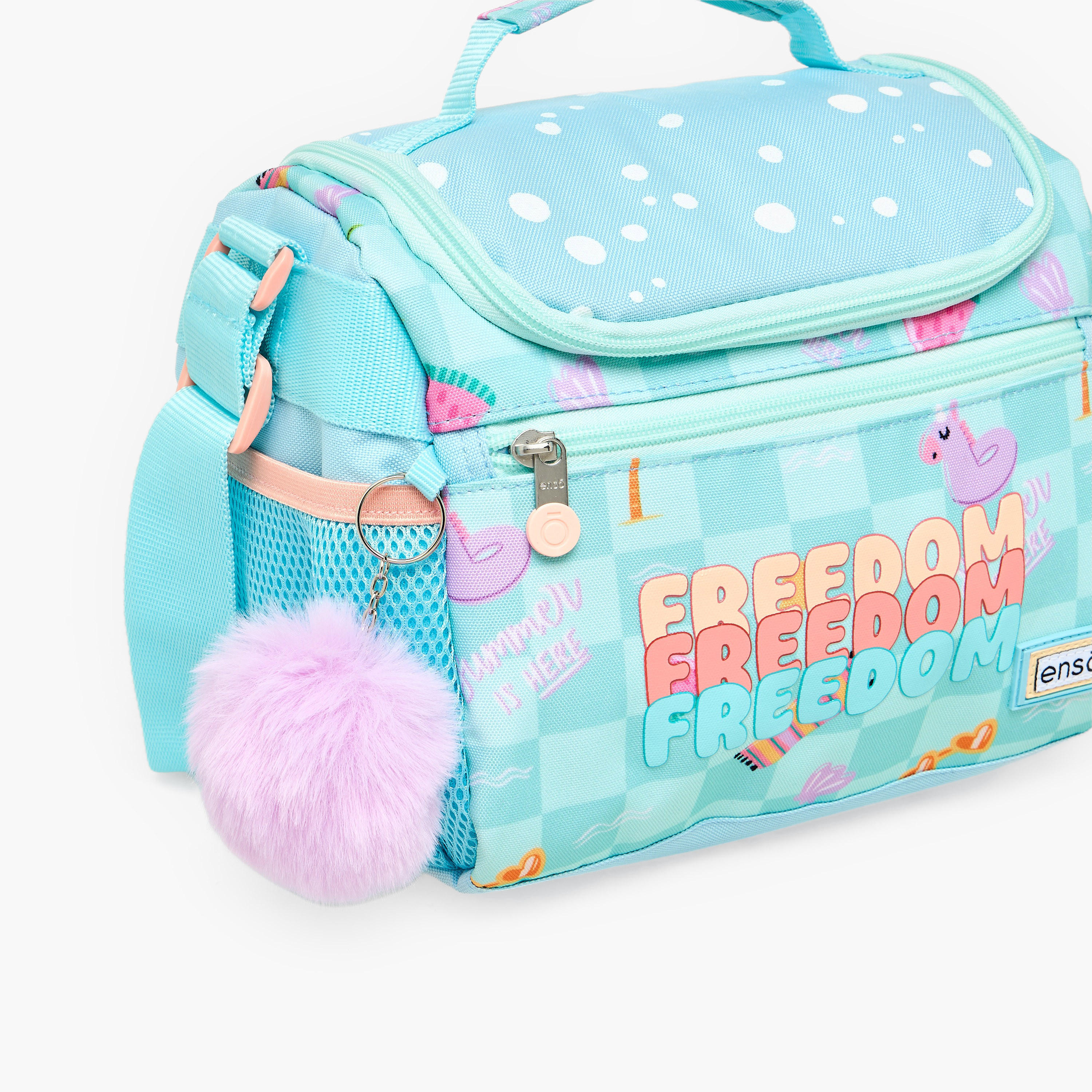 Enso Freedom Print Lunch Bag for Girls 8-13 Years with Adjustable Strap-school-lunchessentials-lunchbags-image-3