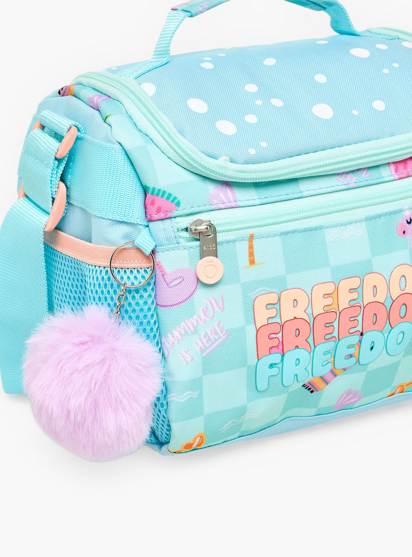 Enso Freedom Print Lunch Bag for Girls 8-13 Years with Adjustable Strap-school-lunchessentials-lunchbags-image-3