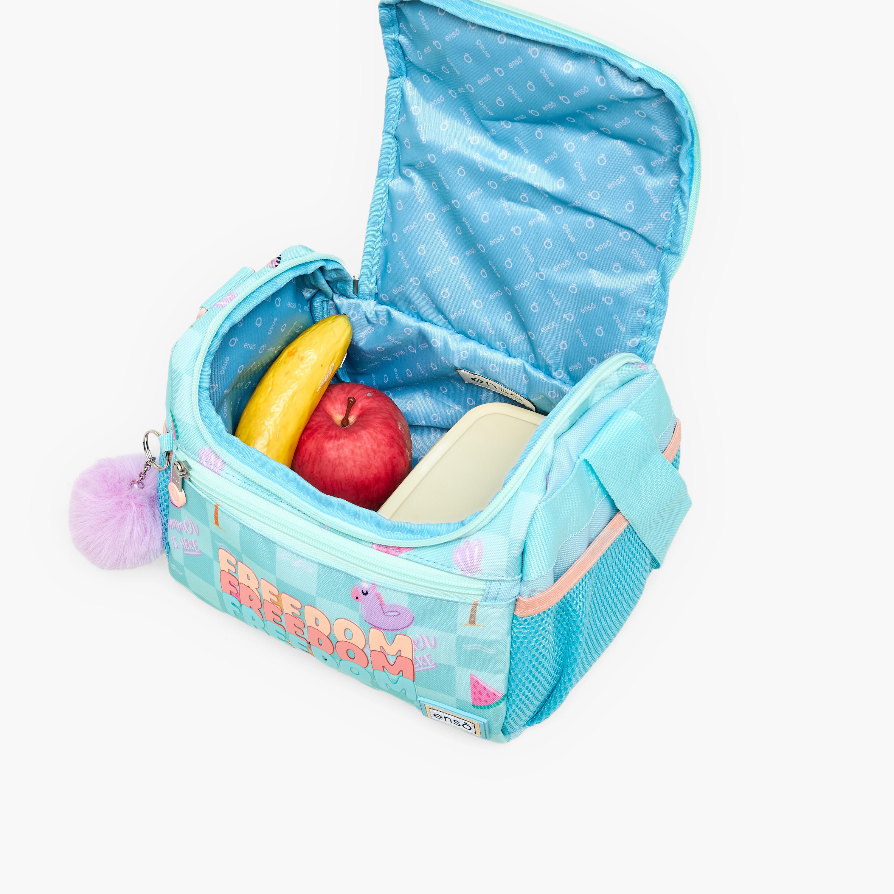 Enso Freedom Print Lunch Bag for Girls 8-13 Years with Adjustable Strap-school-lunchessentials-lunchbags-image-5
