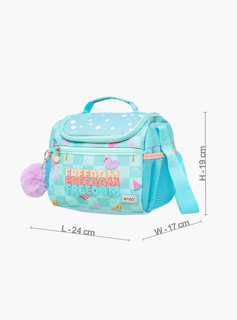 Enso Freedom Print Lunch Bag for Girls 8-13 Years with Adjustable Strap-school-lunchessentials-lunchbags-image-6