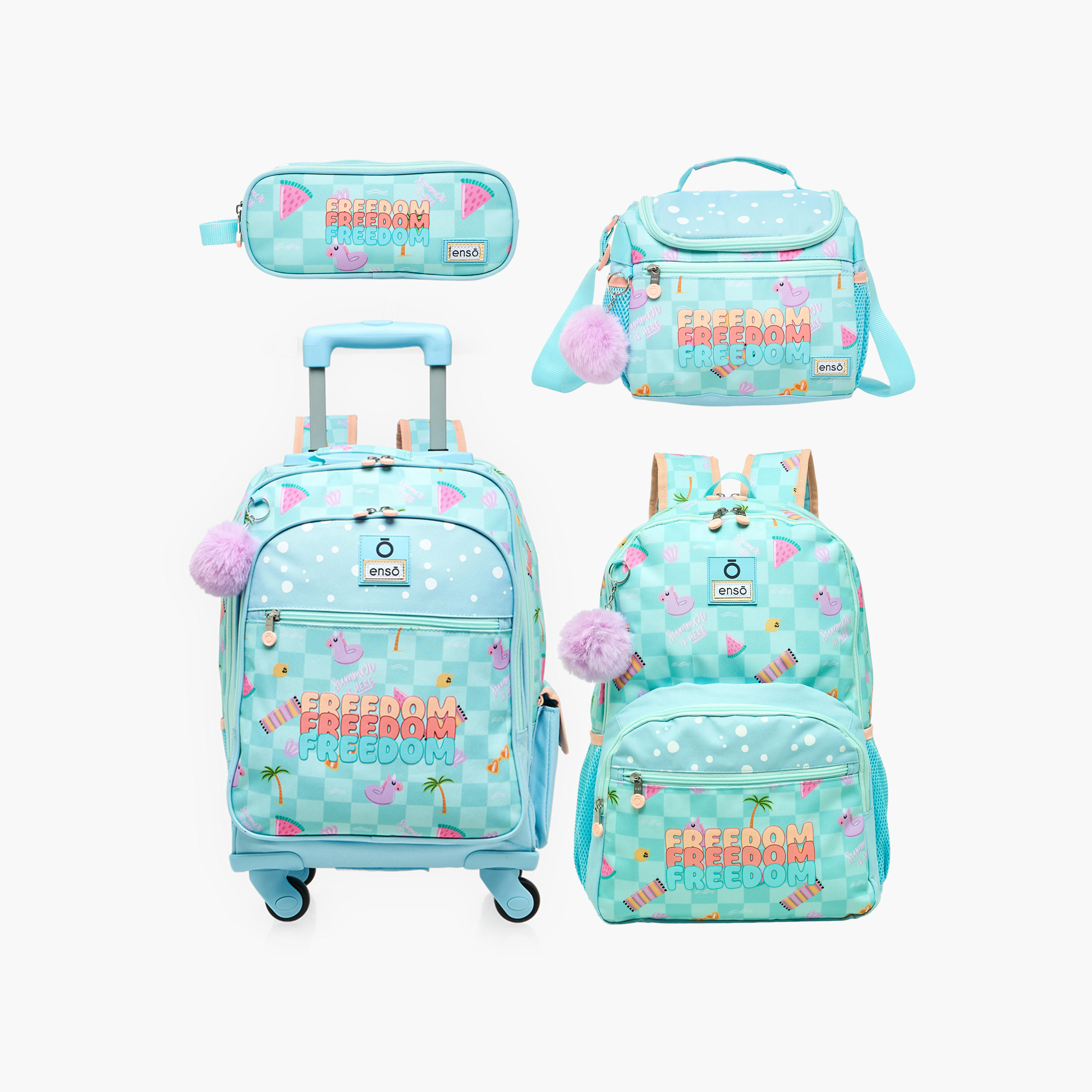 Enso Freedom Print Lunch Bag for Girls 8-13 Years with Adjustable Strap-school-lunchessentials-lunchbags-image-8
