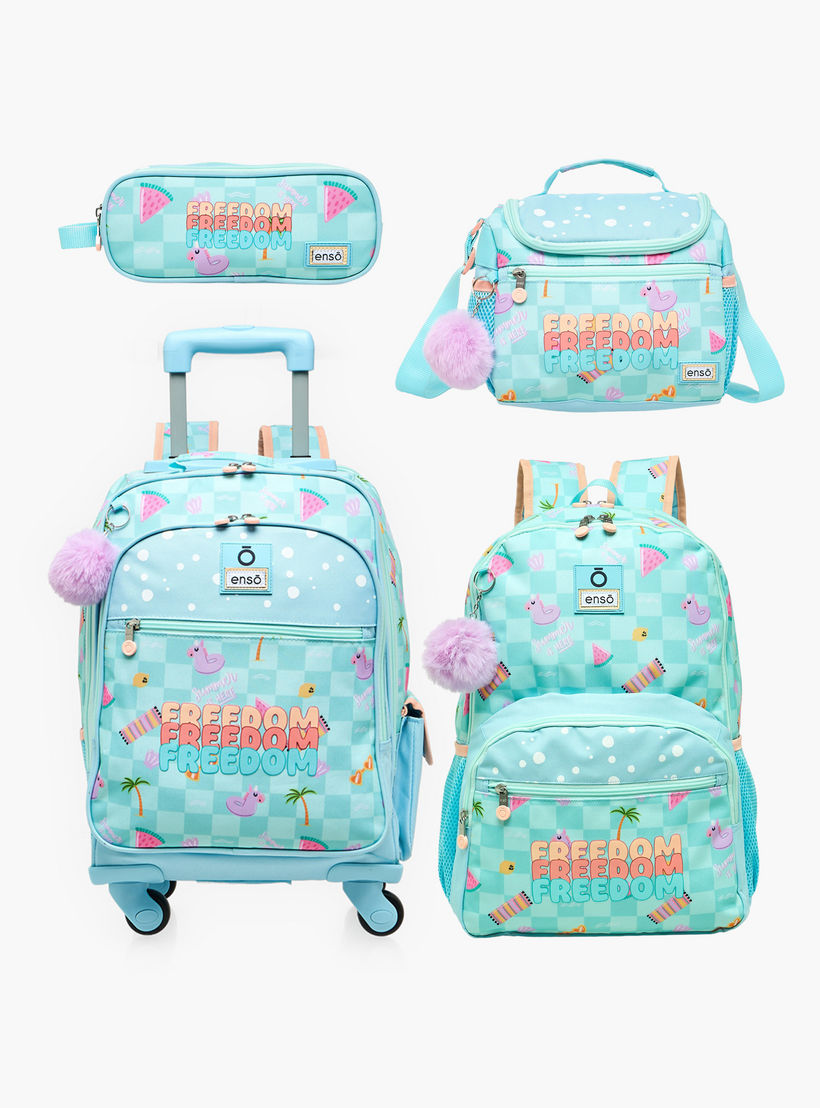 Enso Freedom Print Lunch Bag for Girls 8-13 Years with Adjustable Strap-school-lunchessentials-lunchbags-image-8