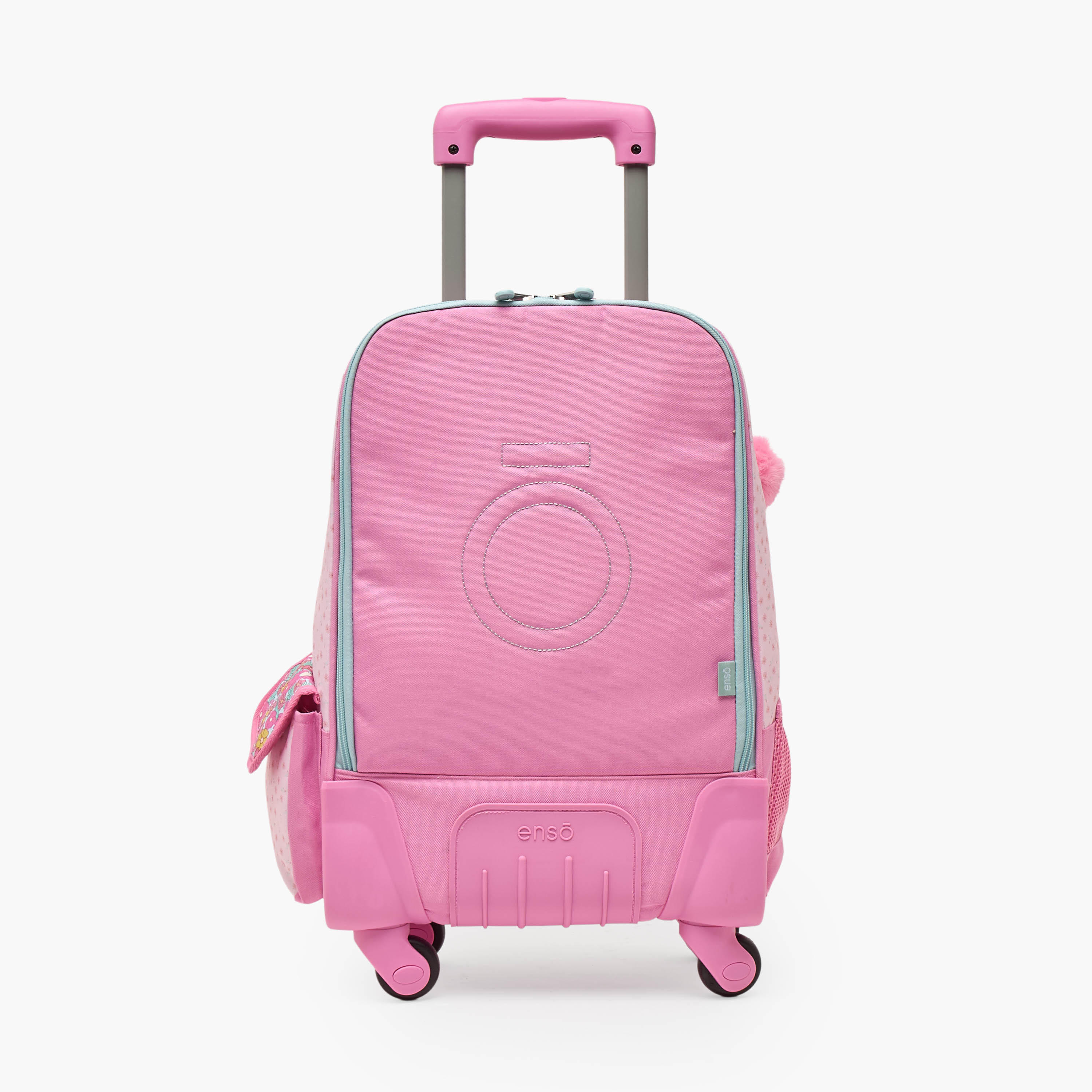 Enso Floral Print Trolley Bag for Girls 8-12 Years with Padded Straps - 17 inches-school-bagsandbackpacks-trolleybags-image-10