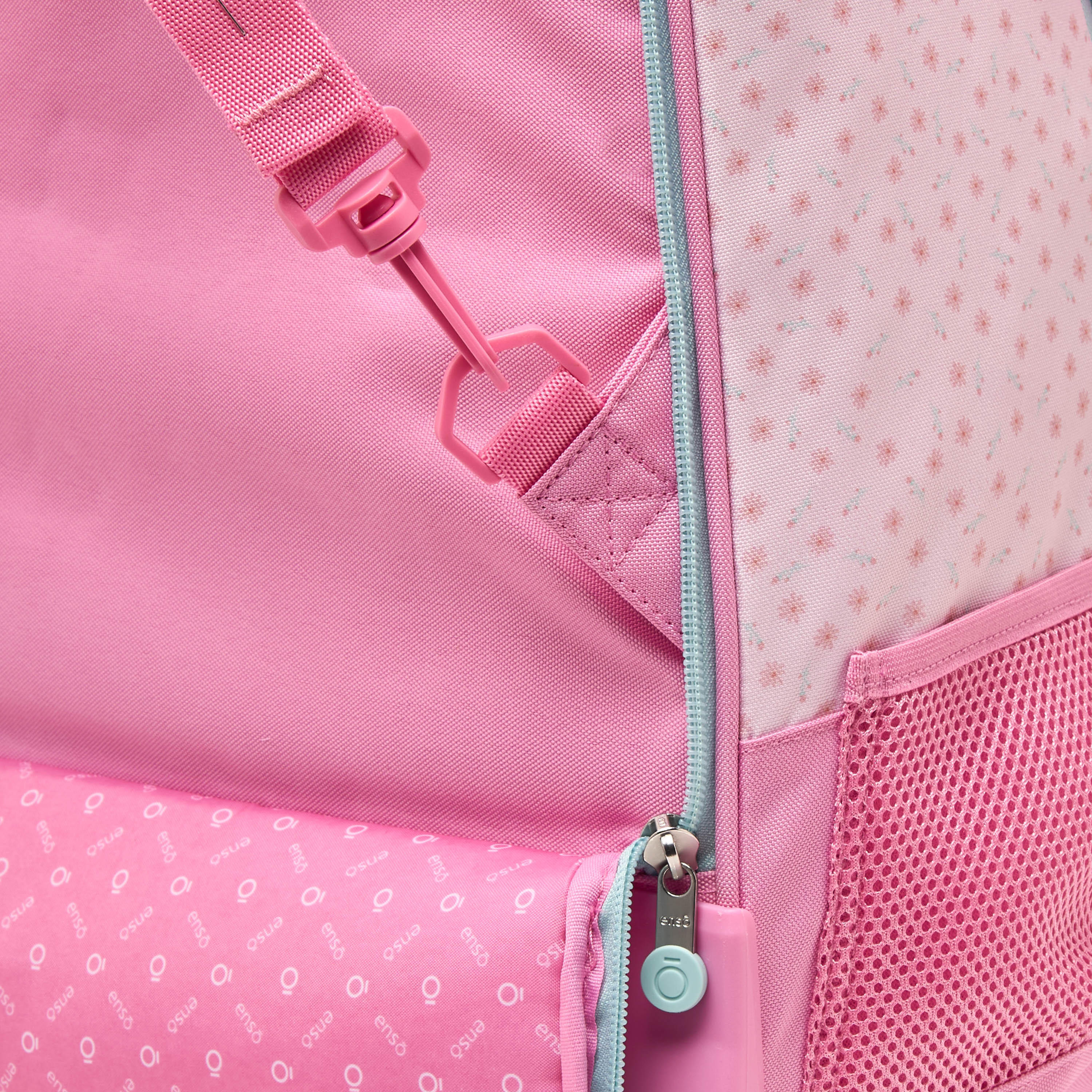 Enso Floral Print Trolley Bag for Girls 8-12 Years with Padded Straps - 17 inches-school-bagsandbackpacks-trolleybags-image-12