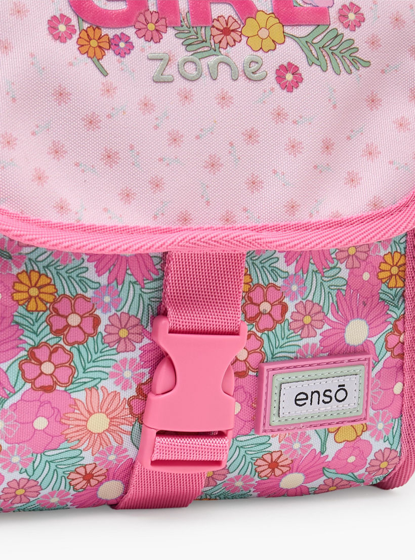 Enso Floral Print Lunch Bag for Girls 8-13 Years with Adjustable Strap-school-lunchessentials-lunchbags-image-4