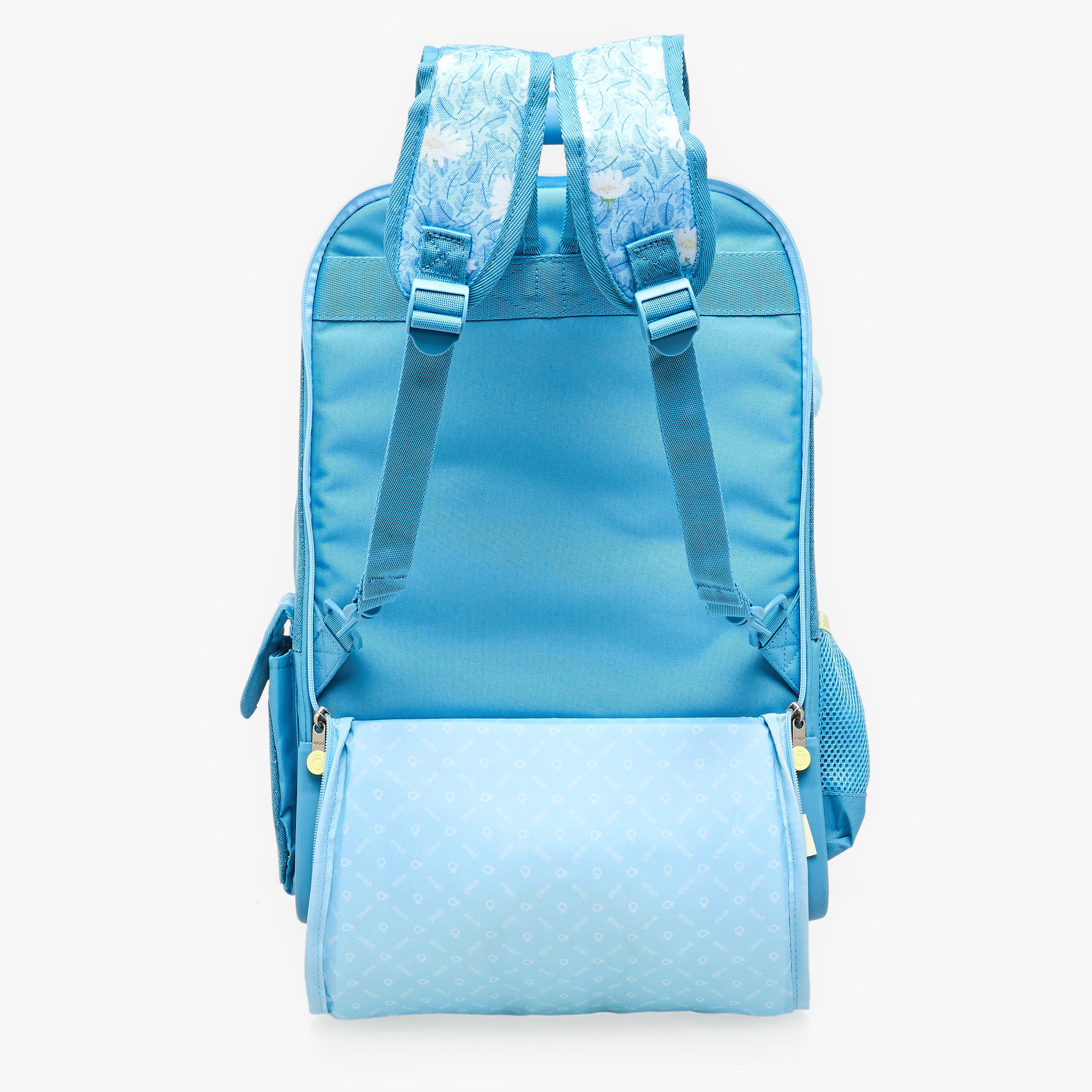 شنطة ظهر ترولي بطبعات زهور للبنات 8-13 سنة مع مقبض قابل للسحب من إنسو - 17 بوصة-school-bagsandbackpacks-trolleybags-image-11