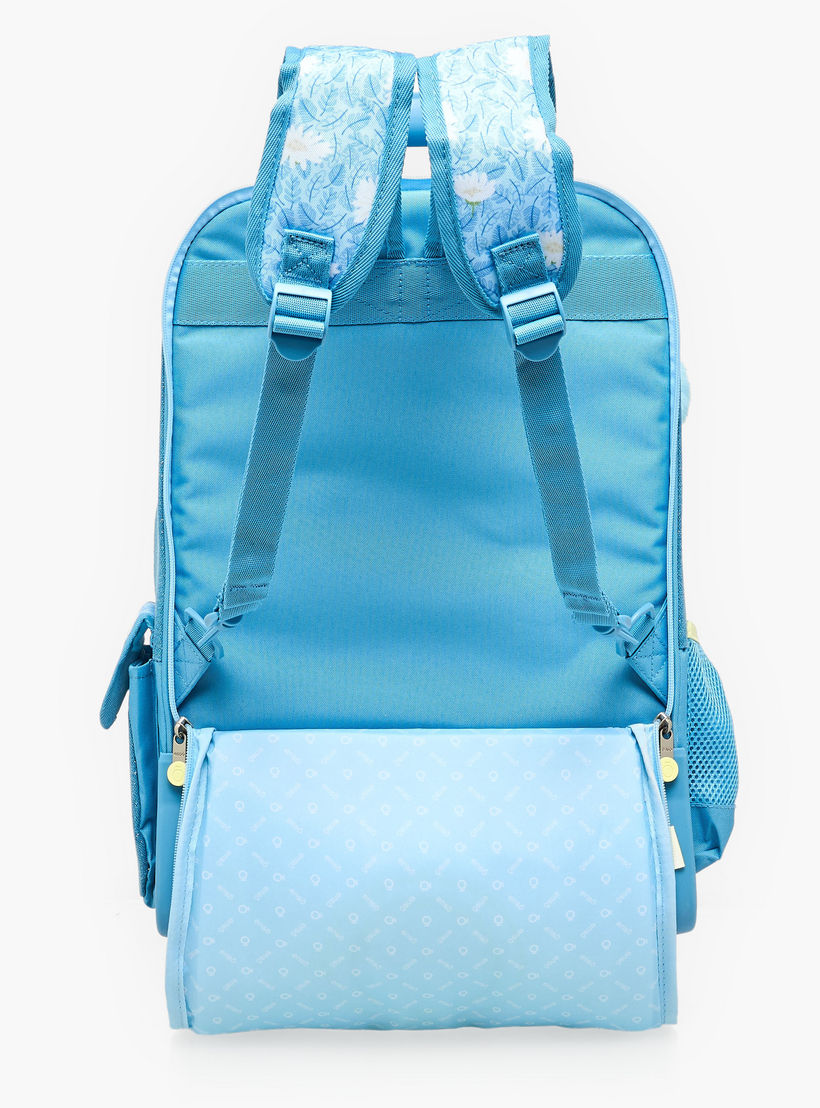 شنطة ظهر ترولي بطبعات زهور للبنات 8-13 سنة مع مقبض قابل للسحب من إنسو - 17 بوصة-school-bagsandbackpacks-trolleybags-image-11