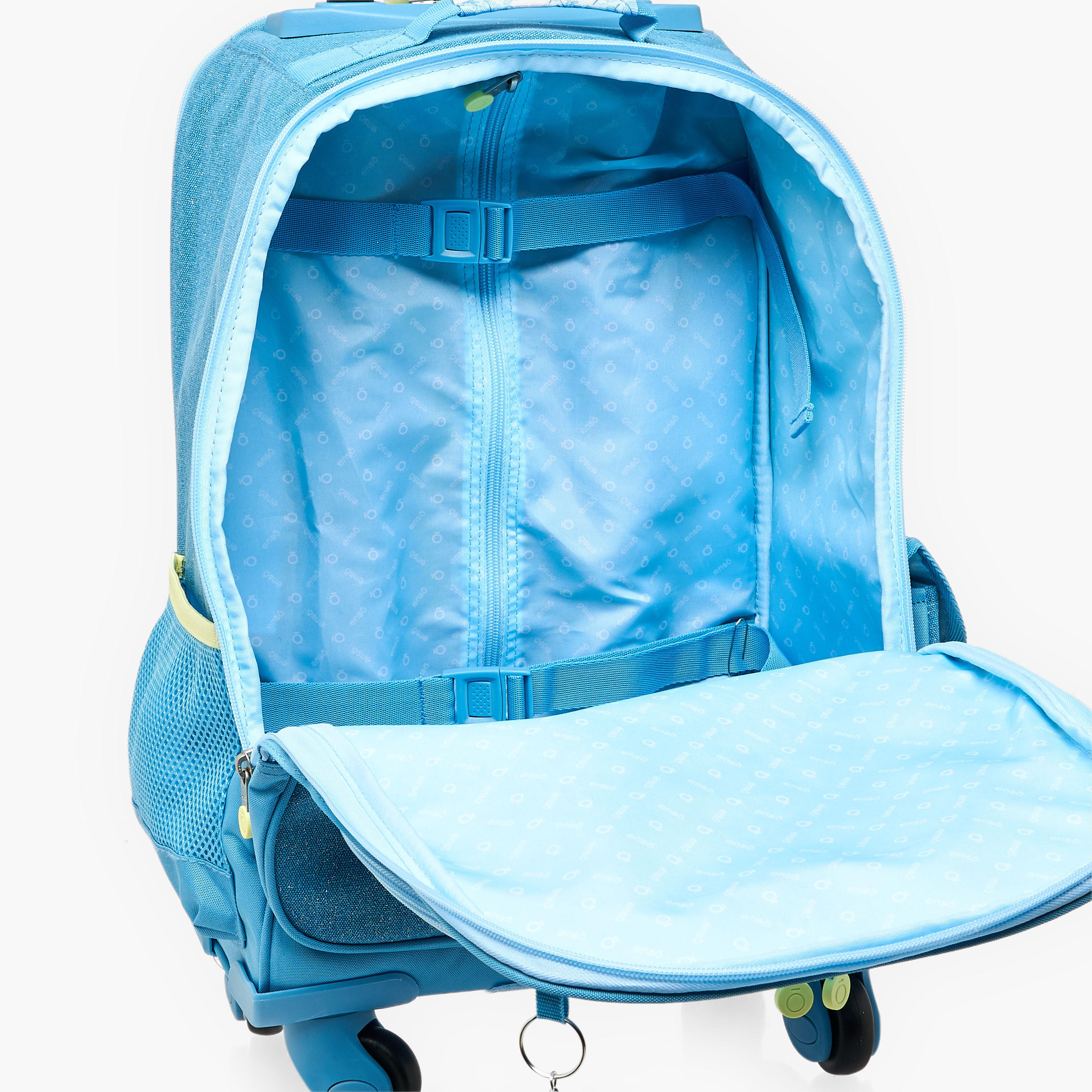 شنطة ظهر ترولي بطبعات زهور للبنات 8-13 سنة مع مقبض قابل للسحب من إنسو - 17 بوصة-school-bagsandbackpacks-trolleybags-image-7