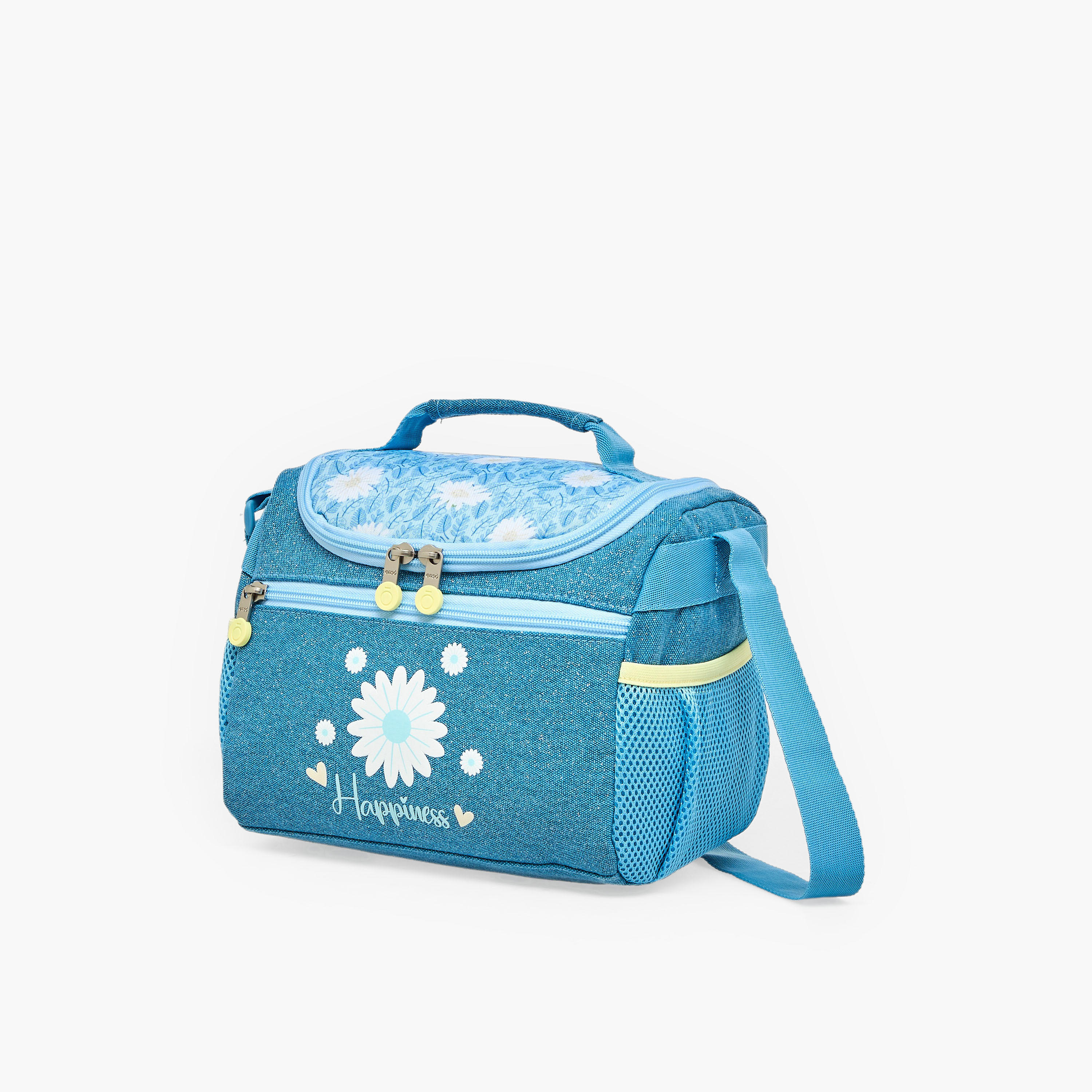شنطة غداء بطبعات زهور وحزام قابل للتعديل للبنات من 8 إلى 13 سنة من إنسو-school-lunchessentials-lunchbags-image-3