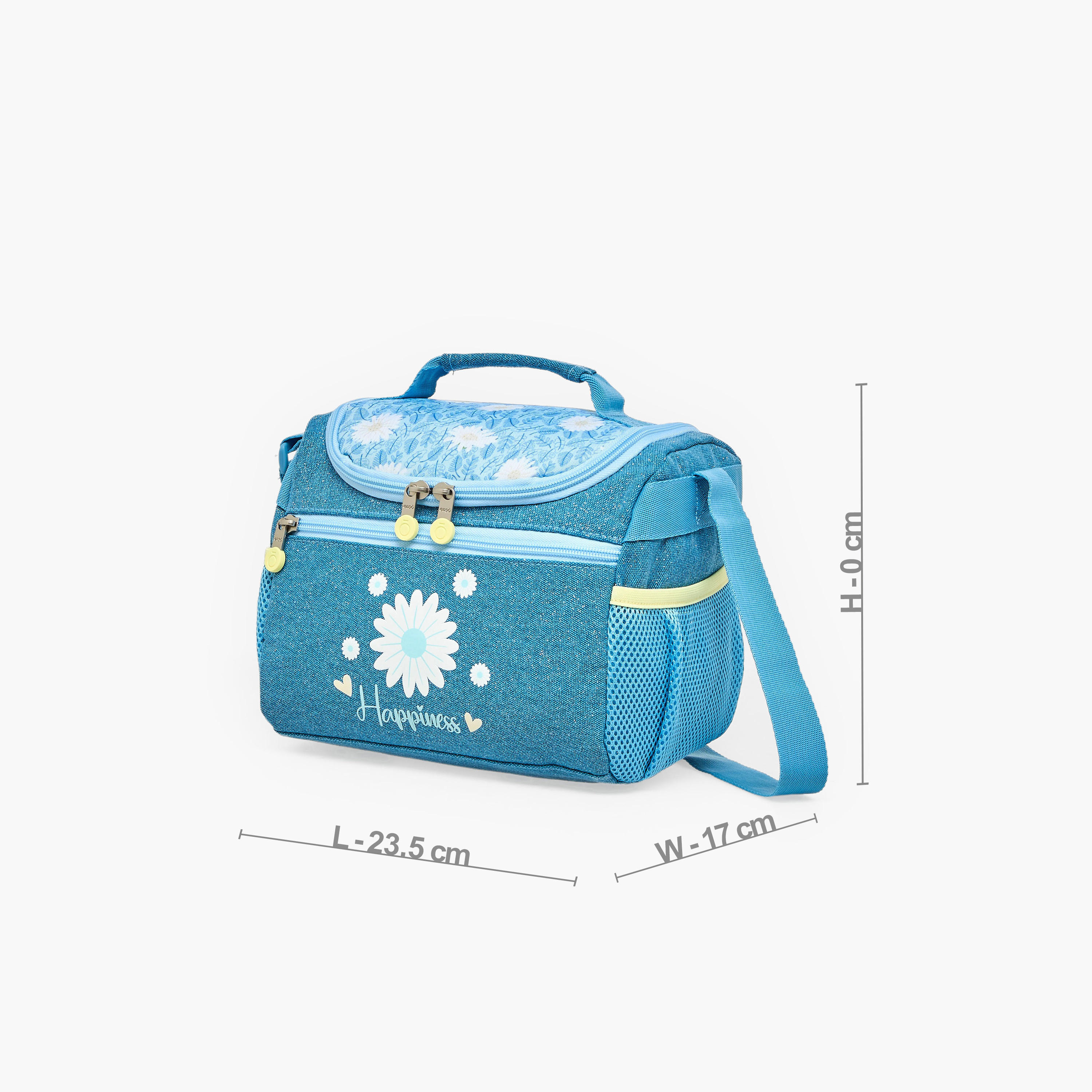 شنطة غداء بطبعات زهور وحزام قابل للتعديل للبنات من 8 إلى 13 سنة من إنسو-school-lunchessentials-lunchbags-image-8
