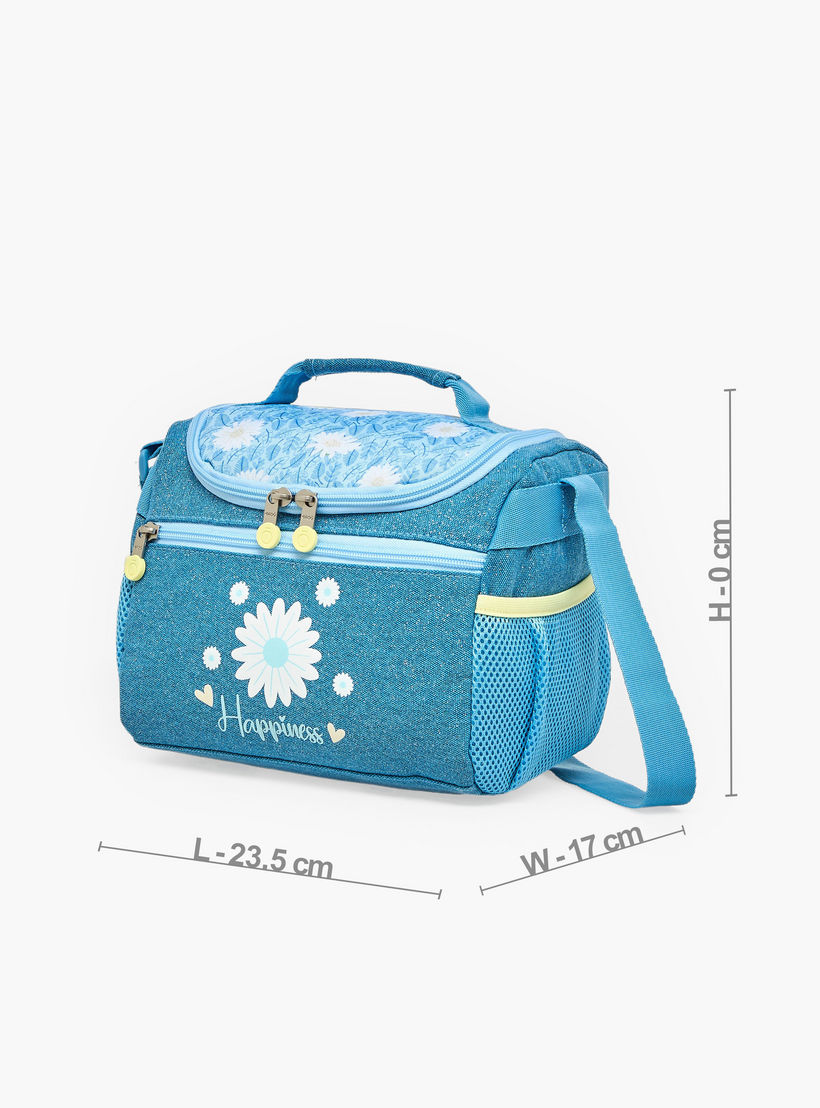 شنطة غداء بطبعات زهور وحزام قابل للتعديل للبنات من 8 إلى 13 سنة من إنسو-school-lunchessentials-lunchbags-image-8